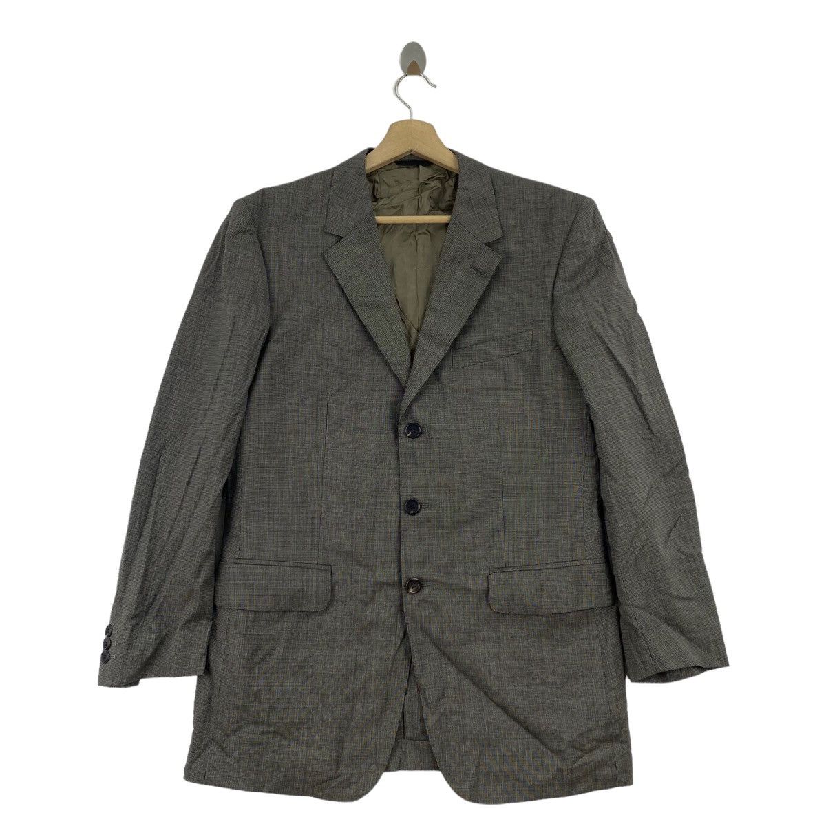 Paul Smith PAUL SMITH COLLECTION Check Tartan Grey Blazer Coat Size US M / EU 48-50 / 2 - 1 Thumbnail