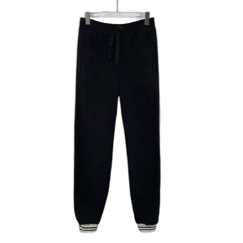 Gucci Gucci Black Striped Logo Embroidery Casual Pants Size 32" / US 10 / IT 46 - 1 Thumbnail