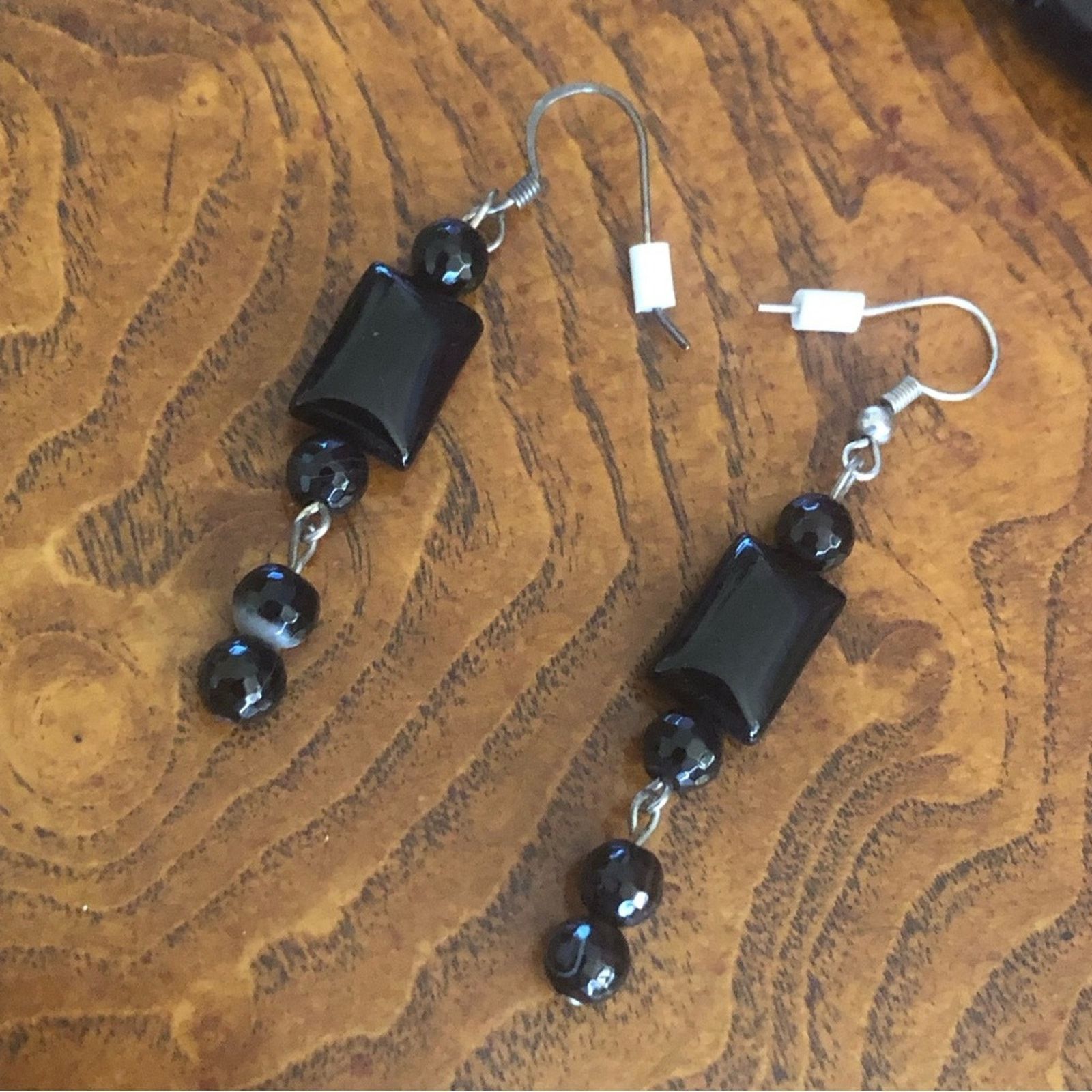 Handmade Handcrafted orca agate necklace and earring set Size ONE SIZE - 11 Thumbnail