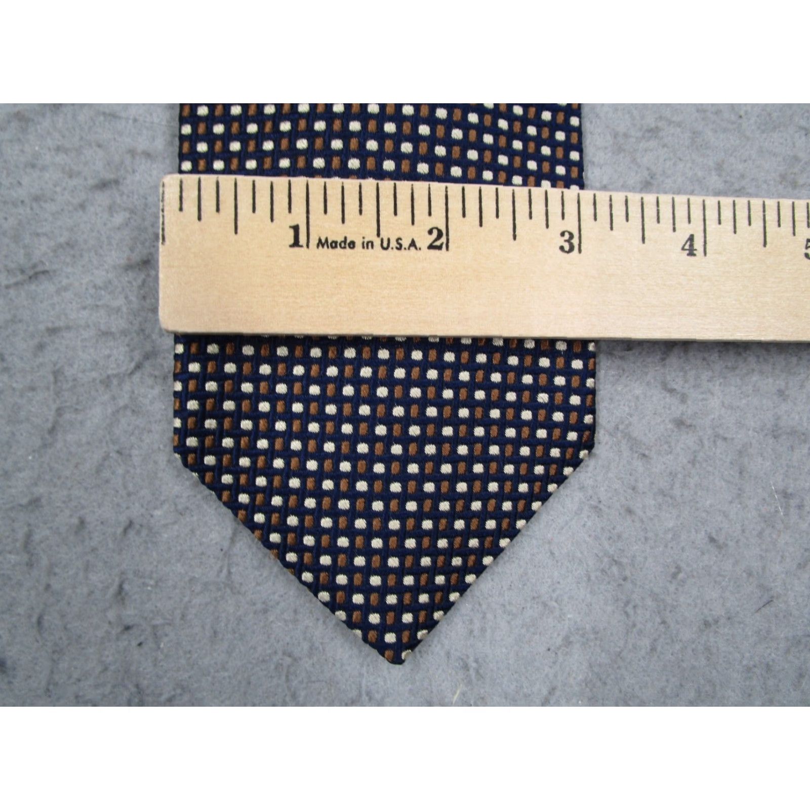 Brooks Brothers BROOKS BROTHERS MAKERS Necktie Mens Blue Abstract Silk Classic 57"-60" Made in USA Tie Designer Geometric Holiday Preppy Mens Size ONE SIZE - 5 Thumbnail