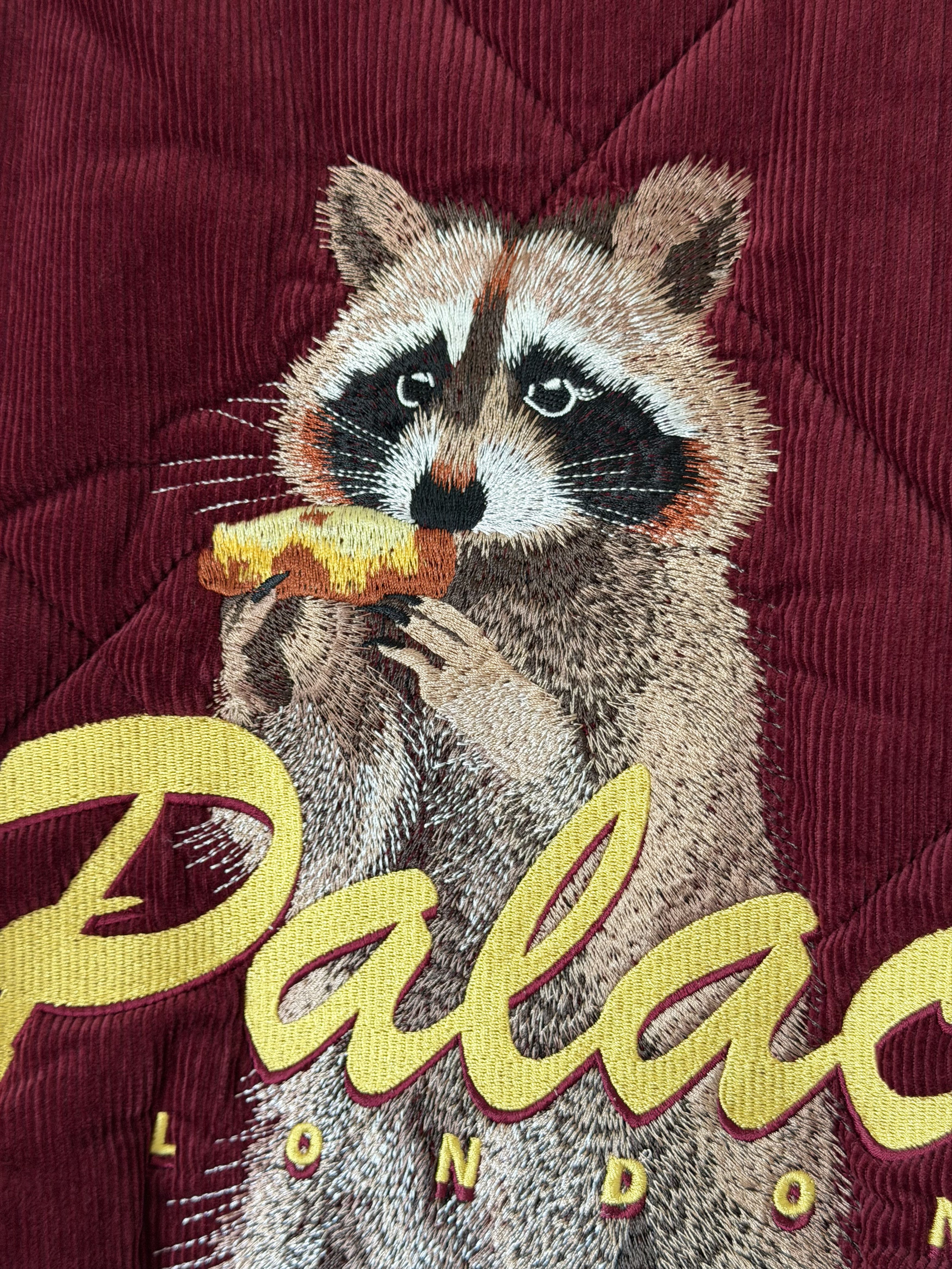 Palace Palace Hungry Raccoon Corduroy Bomber Jacket in Burgundy Size US M / EU 48-50 / 2 - 4 Thumbnail