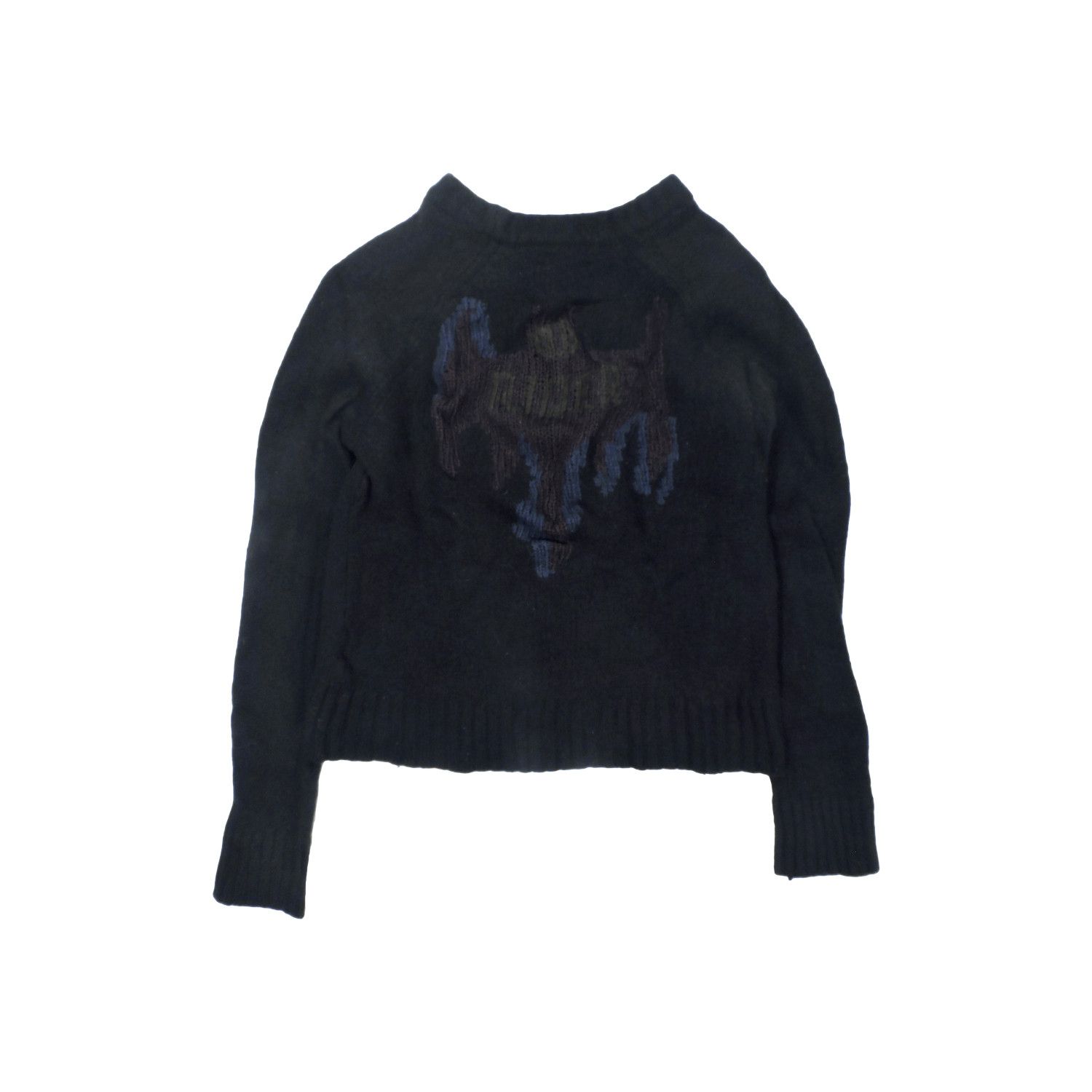 Zadig & Voltaire ZADIG & VOLTAIRE BAT RIDER PLUMP BLACK WOOL KNIT SWEATER Size M / US 6-8 / IT 42-44 - 1 Thumbnail