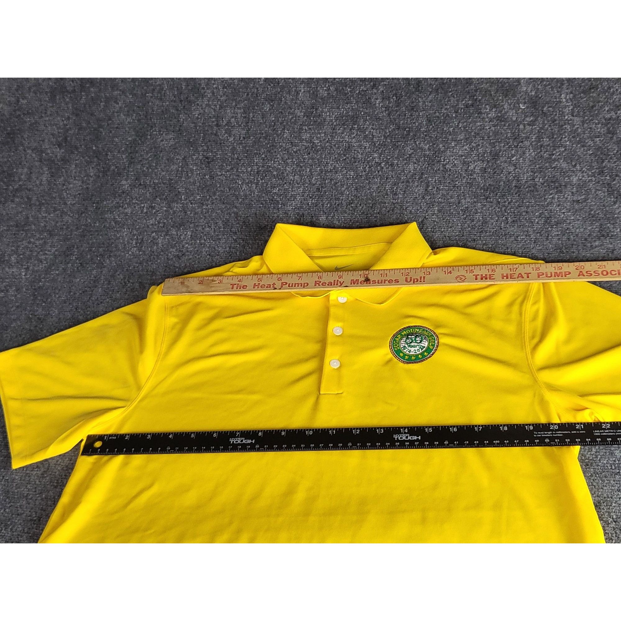 Nike Nike Golf Polo Shirt Men Sz L Yellow Sugar Mountain Embroide Size US L / EU 52-54 / 3 - 6 Thumbnail