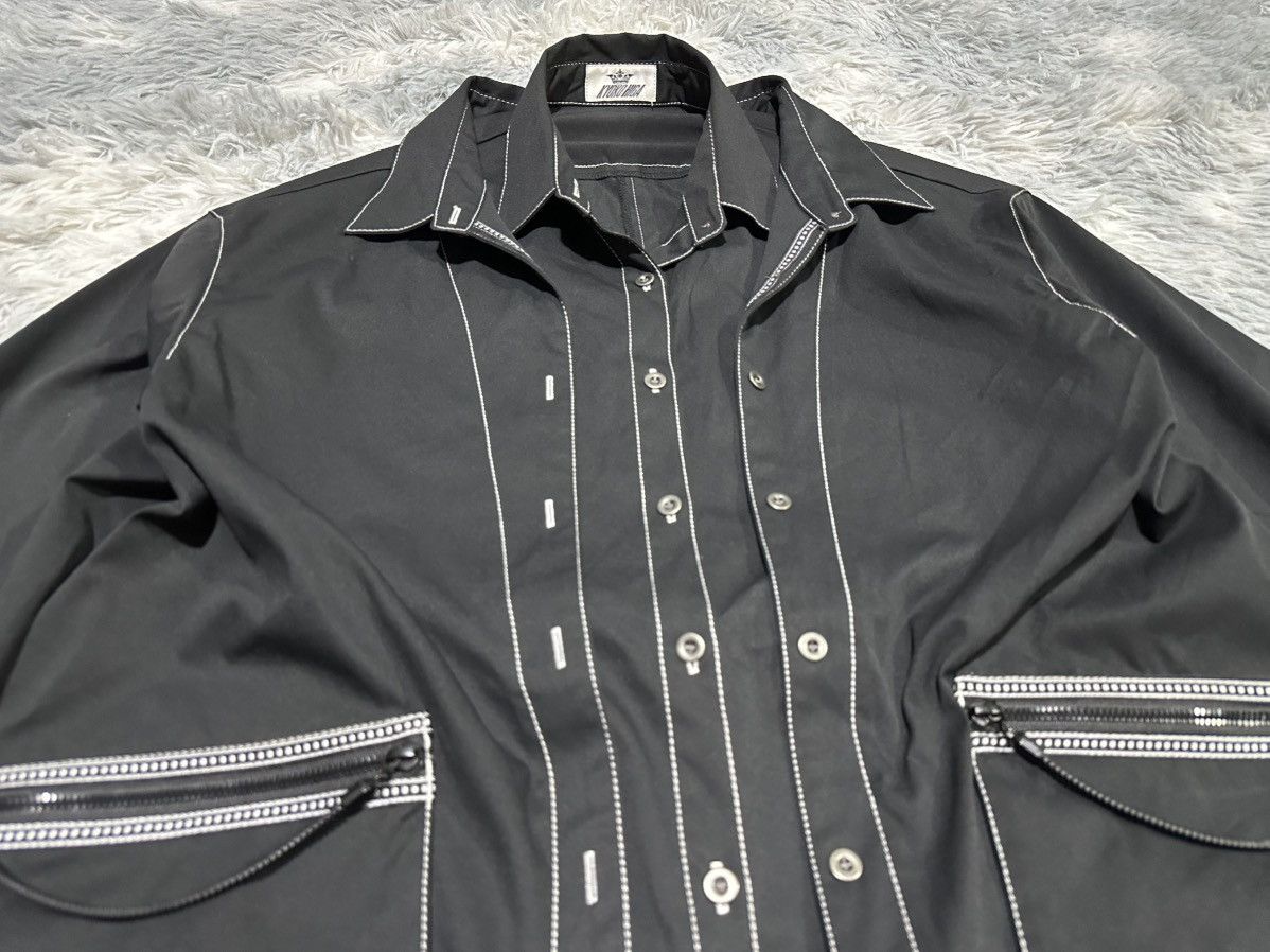 Japanese Brand 🔥Japanese Designer Kyoko Higa Double Layer Over Shirt Jacket Size US L / EU 52-54 / 3 - 8 Thumbnail