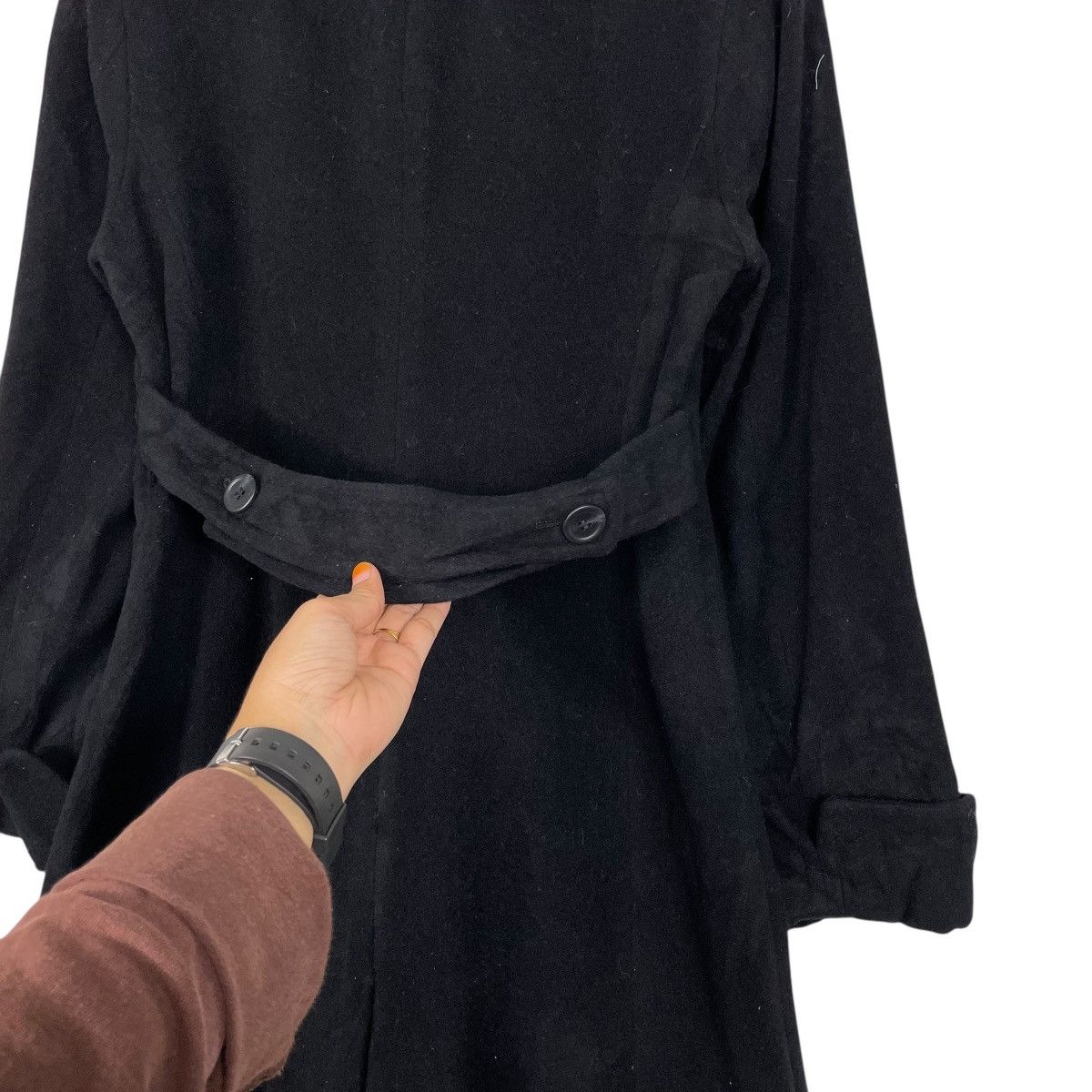 Japanese Brand Japanese Brand Ined Double Breasted Wool Coat Size S / US 4 / IT 40 - 10 Thumbnail