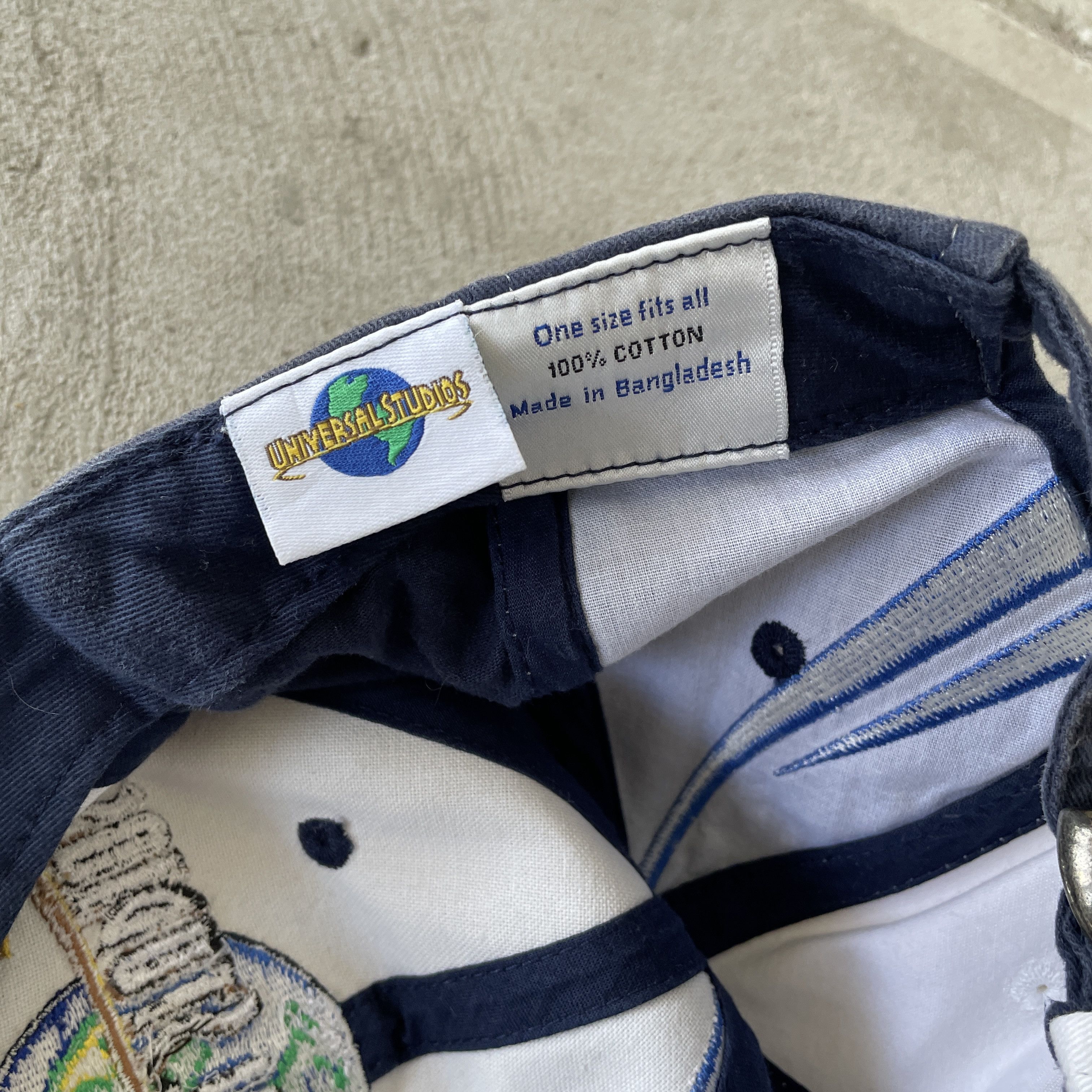 Universal Studios Universal Studios Embroidered Star Navy Blue White Strapback Size ONE SIZE - 7 Thumbnail