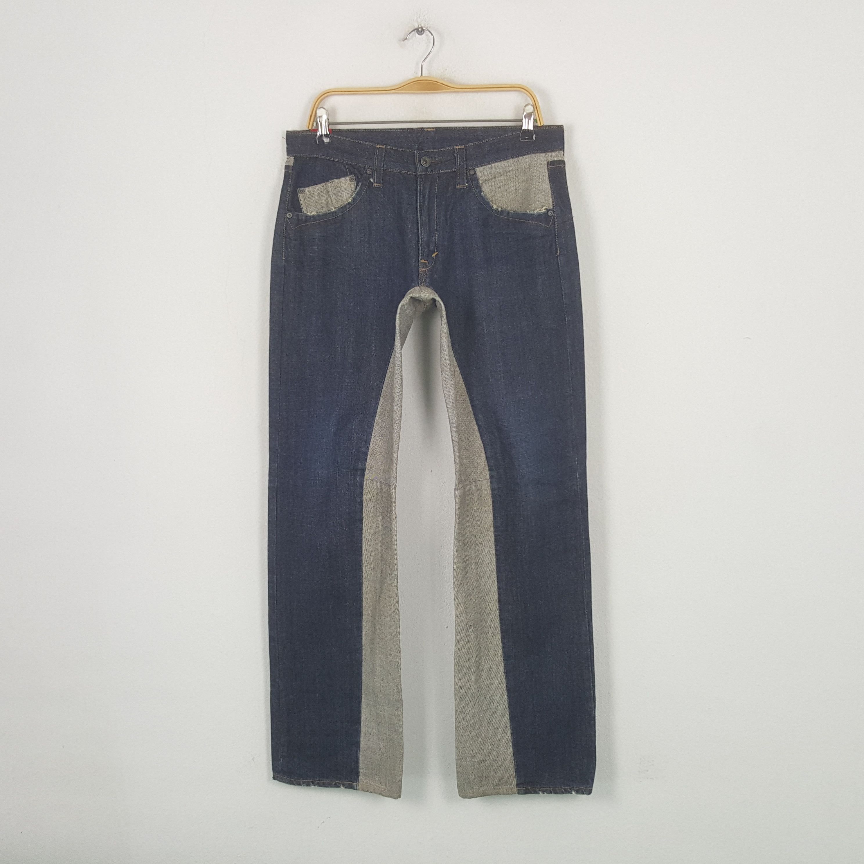 Japanese Brand Vintage Blue Way Rare Style Japanese Denim Jeans RR29 Size US 34 / EU 50 - 1 Thumbnail