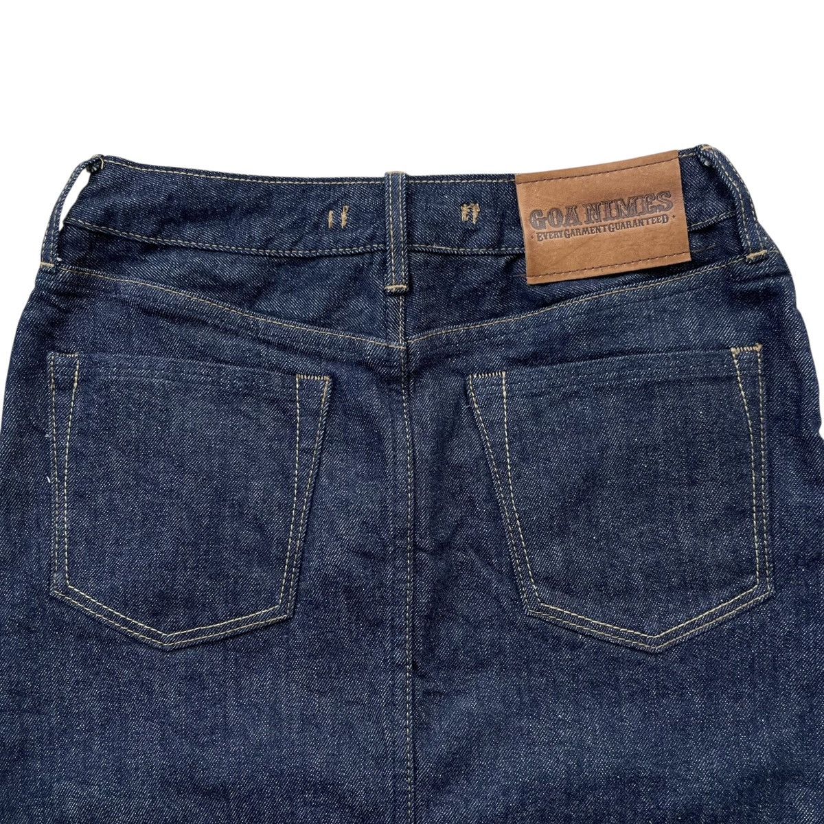 GOA Goa Nimes Japan Selvedge Denim Mid Length Skirt Size 27" / US 4 / IT 40 - 4 Thumbnail