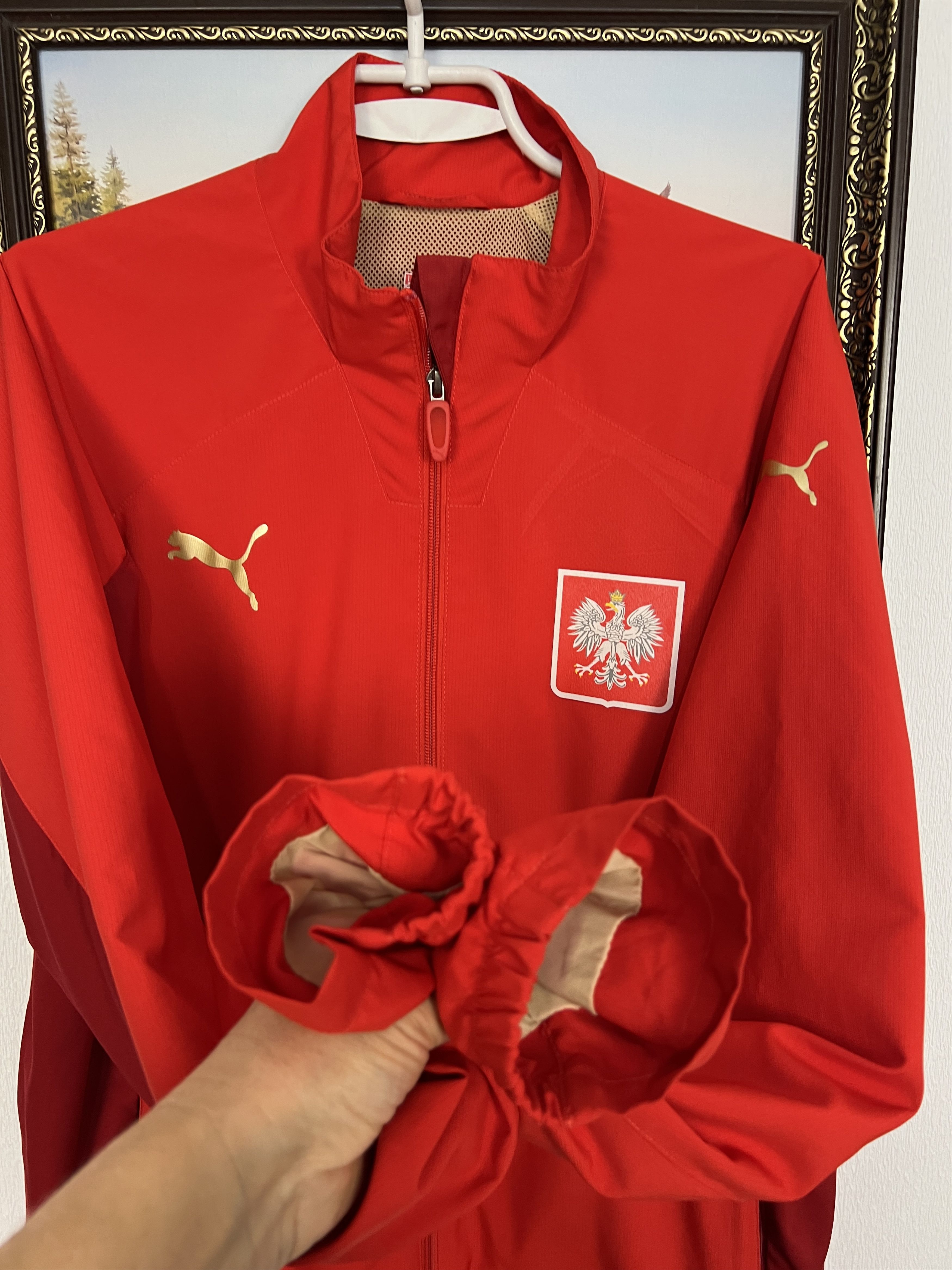 Puma Football Poland Track Suit Soccer Set Jacket Pants National Size US M / EU 48-50 / 2 - 5 Thumbnail
