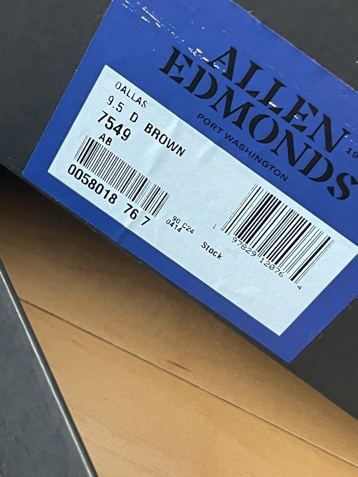 Allen Edmonds Dallas mens brown boots 9.5 new made in USA