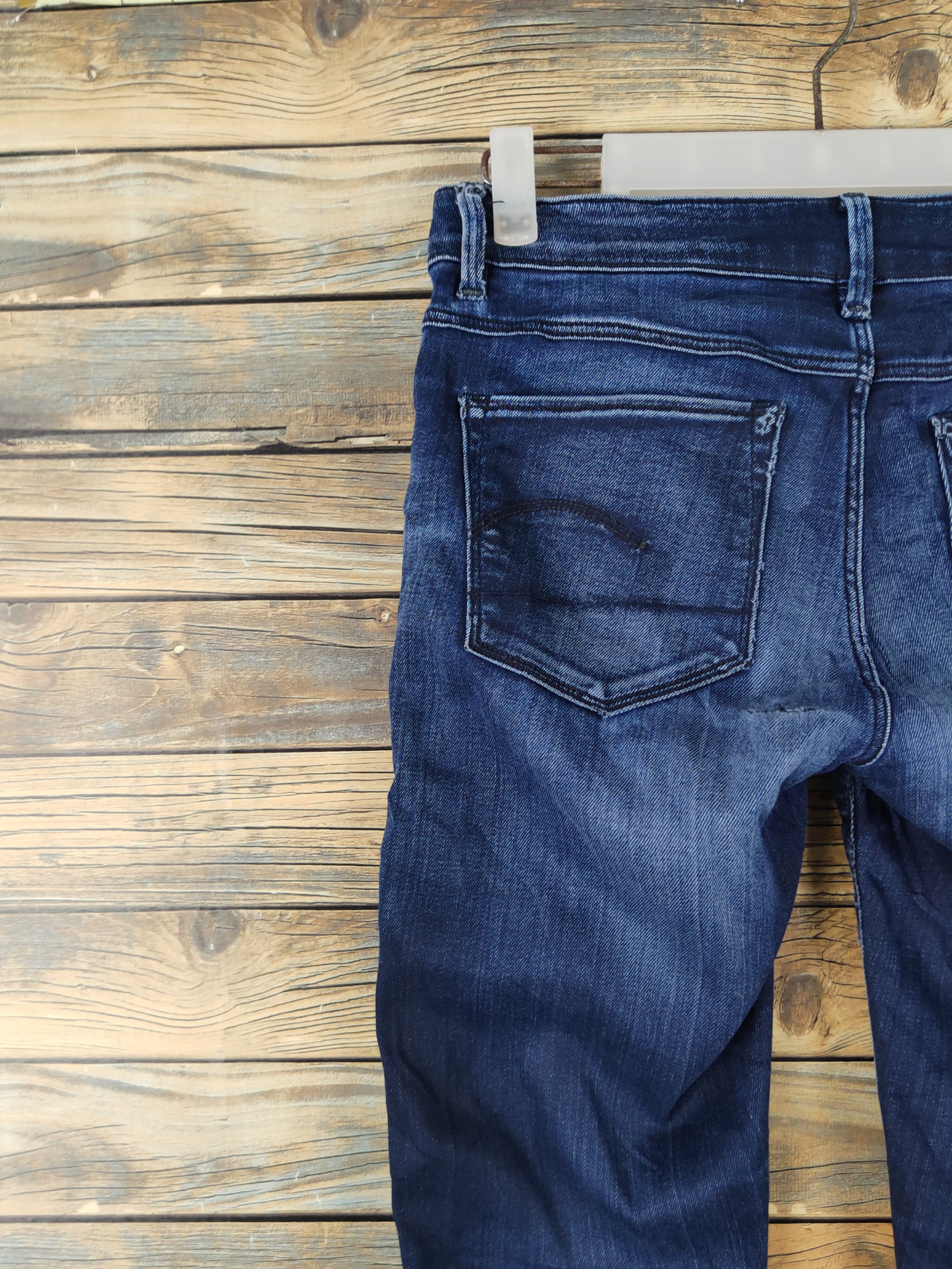 G-Star G Star Raw Dark Blue Distressed Ripped denim Jeans #W1911 Size US 28 / EU 44 - 9 Thumbnail