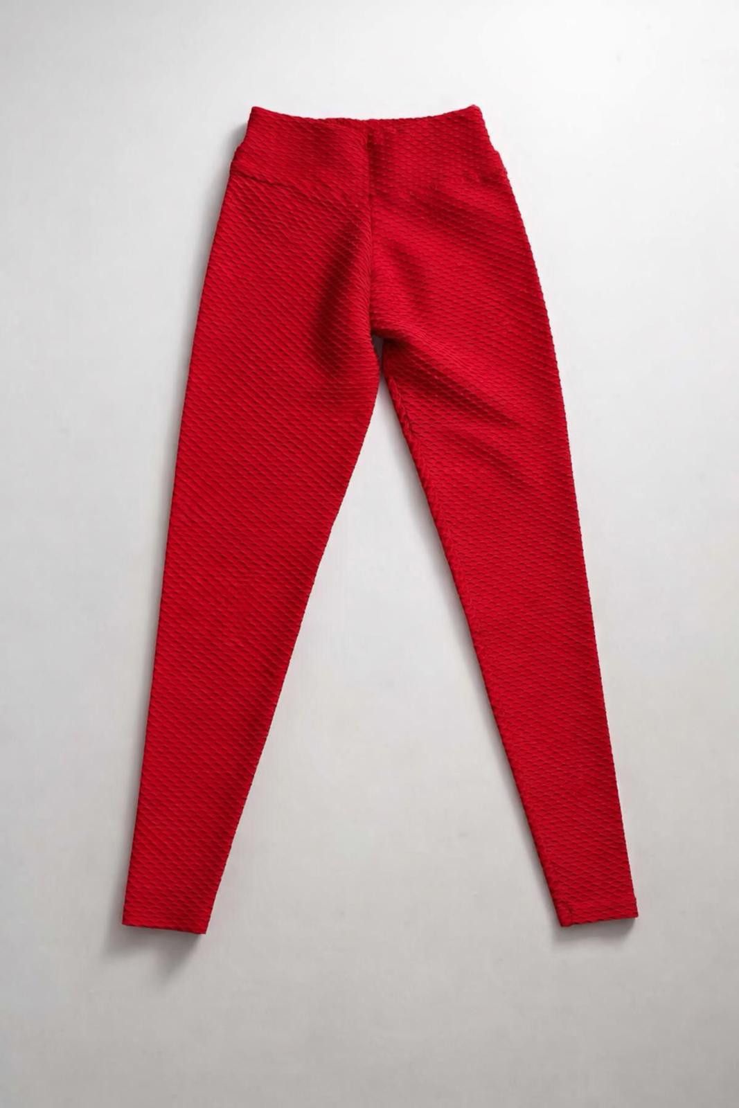 Other Booty By Brabants Croco Skin High-Waisted Leggings OS Red Size 30" / US 8 / IT 44 - 1 Thumbnail