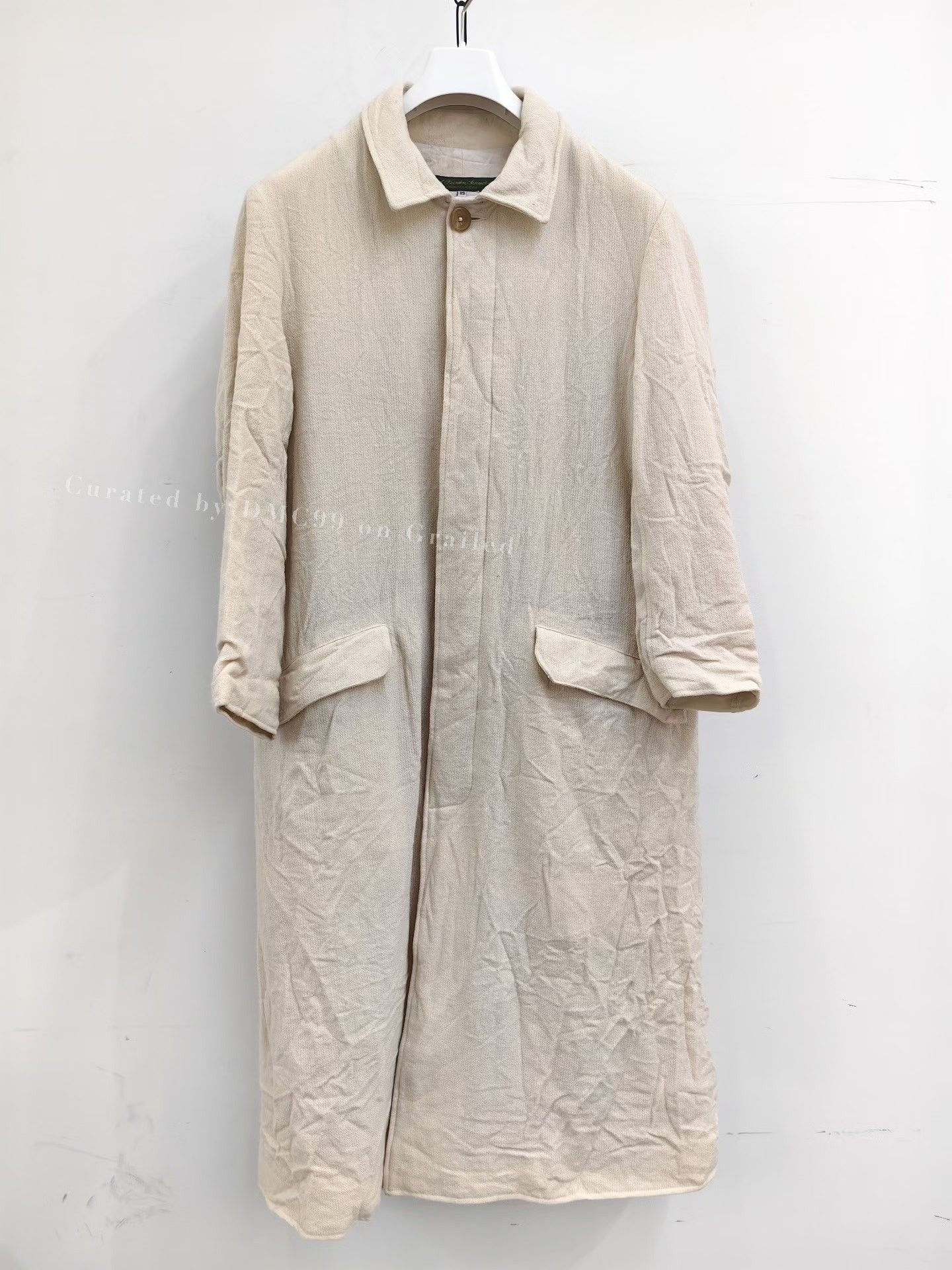 Paul Harnden Shoemakers Paul Harnden Waxed Olive Mac Coat Size XL