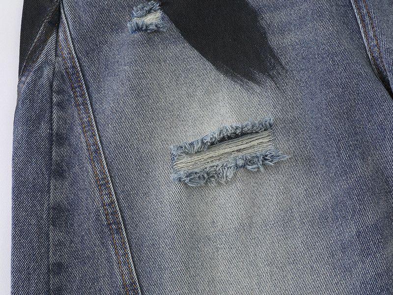 Vintage American washed casual loose ripped distressed jeans Size US 32 / EU 48 - 4 Thumbnail