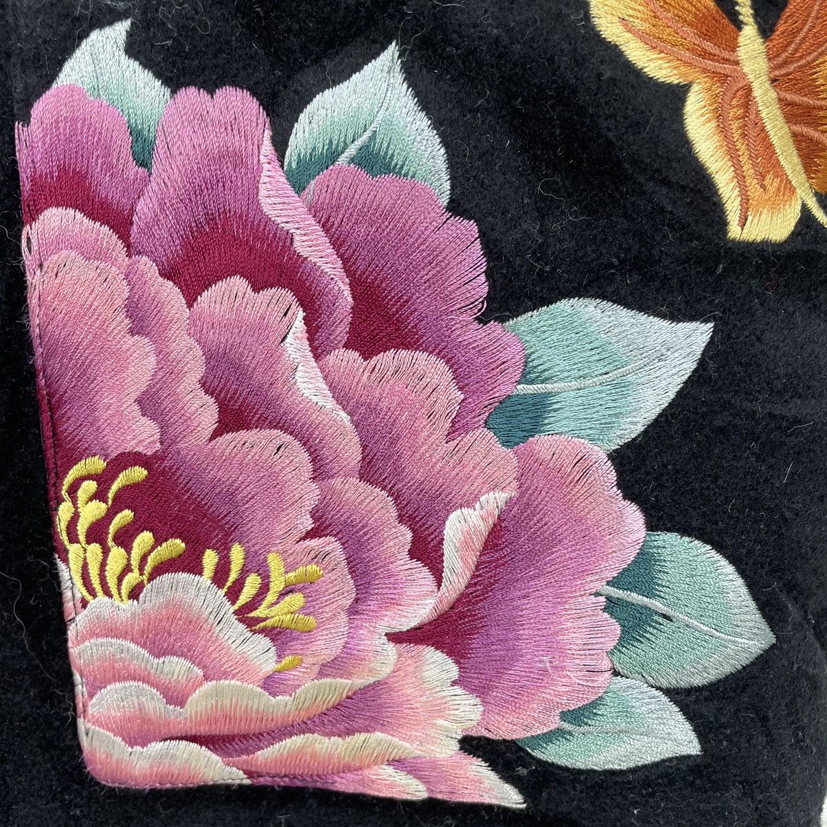 Designer Japanese Brand Embroidery Floral Chinese Style Jacket Size M / US 6-8 / IT 42-44 - 3 Thumbnail