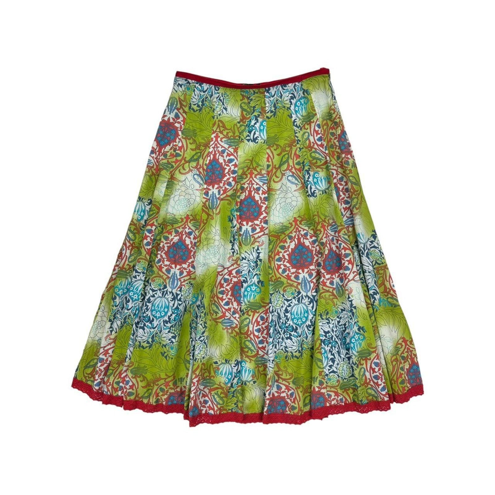 Marks And Spencer Vintage Per Una Y2K Vintage Floral High Waisted Maxi Skirt Size 12 Grailed