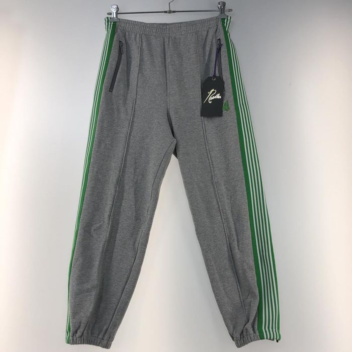 Needles Sweat Pants Zipped Track Pant Hem Zip Cotton Gray | Grailed