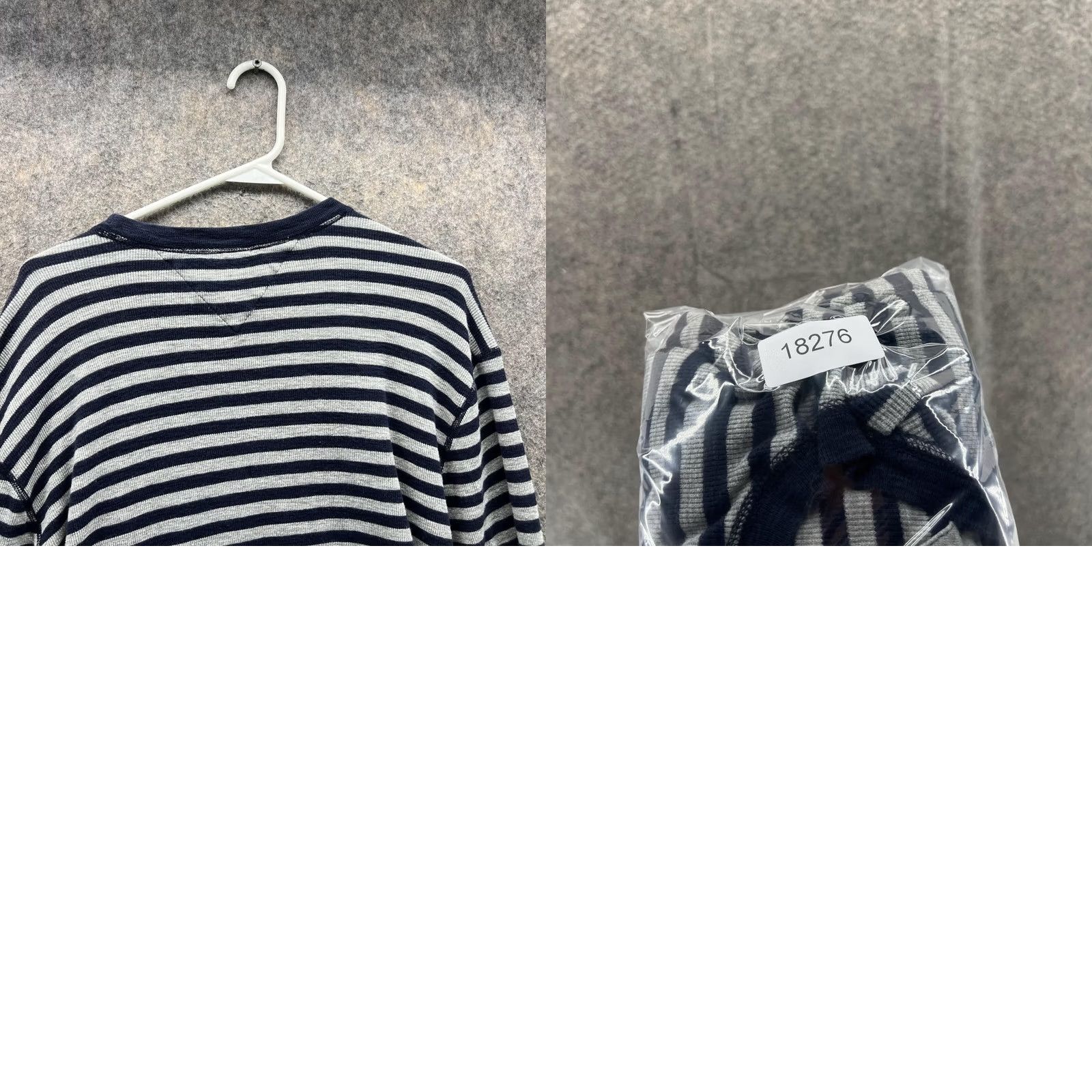 Tommy Hilfiger Tommy Hilfiger Sweater Men XL Blue Gray Striped Pullover Crew Neck Knit Shirt/Men’s Regular Fit Sweatshirt Size US XL / EU 56 / 4 - 9 Thumbnail