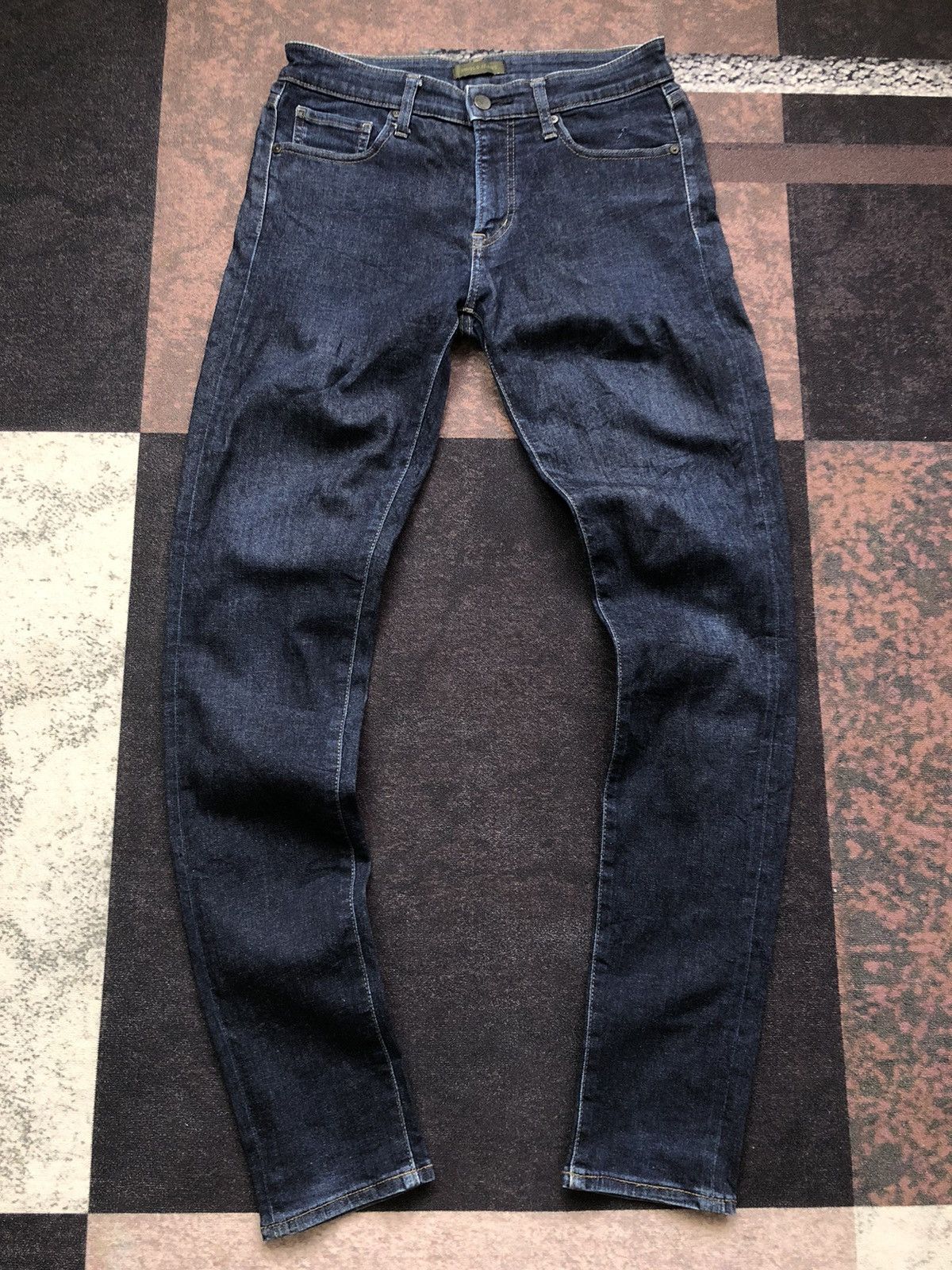 image of Distressed Denim x Uniqlo Size 30X33 Vintage Uniqlo Blue Skinny Jeans, Men's