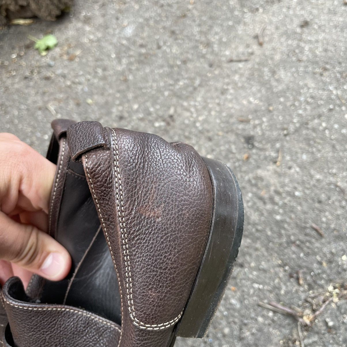 Hugo Boss Hugo Boss Leather Boots Size 7.5 shoos old money luxury Size US 7.5 / EU 40-41 - 10 Thumbnail