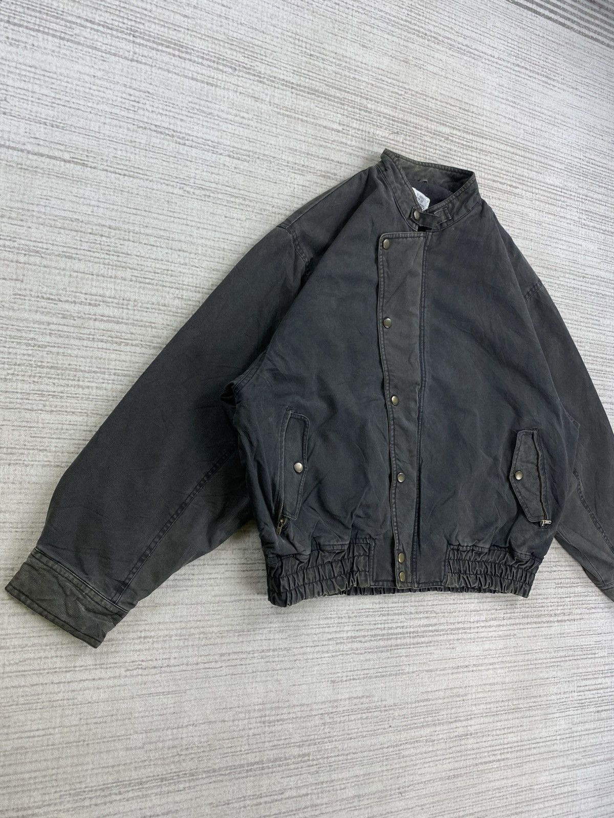 Issey Miyake Vintage Toc Toc Way Asymmetrical Bomber Jacket Size US L / EU 52-54 / 3 - 3 Thumbnail