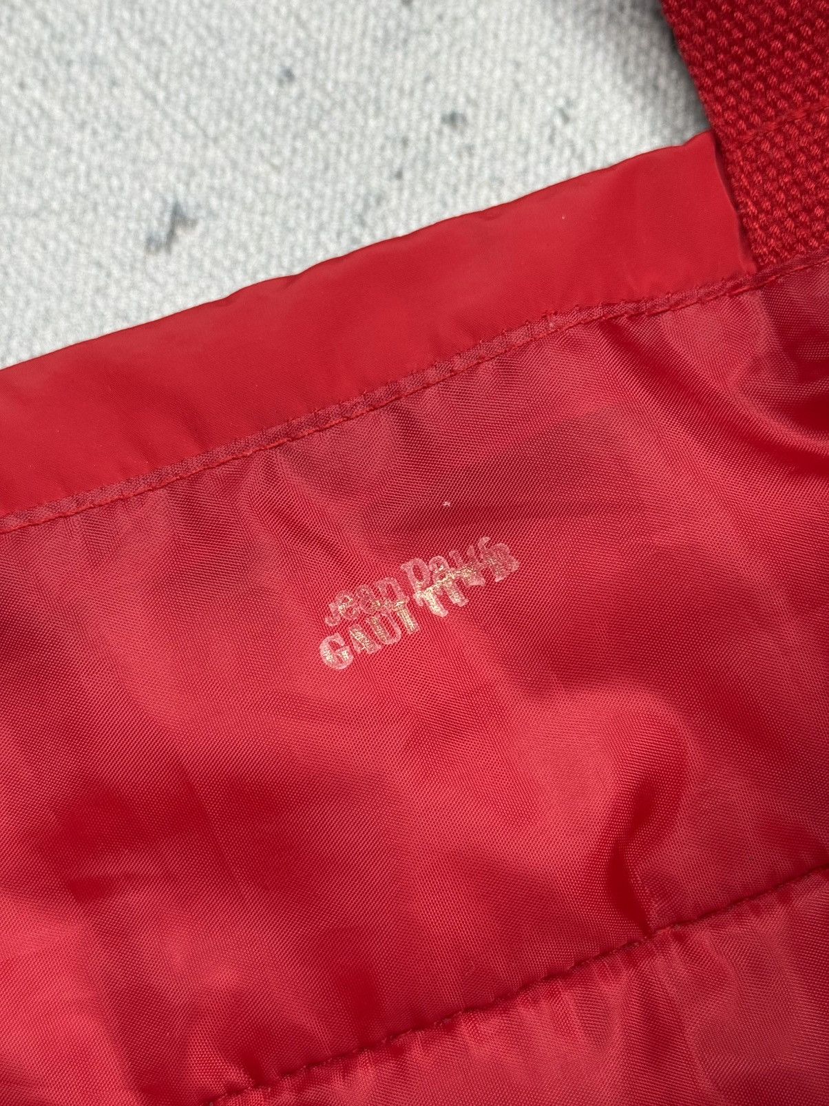 Jean Paul Gaultier Jean Paul Gaultier Red Padded Tote Bag Rare Puffer Shopper Size ONE SIZE - 8 Thumbnail