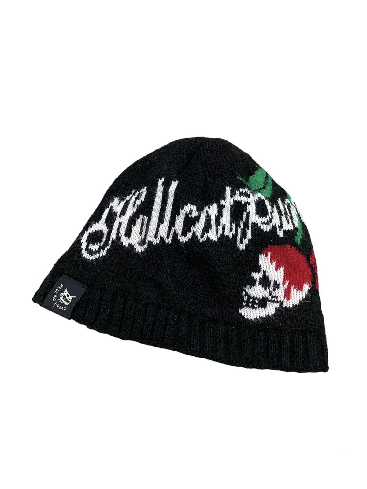 Japanese Brand Vintage Hell Cat Punk Beanie Hats Size ONE SIZE - 1 Thumbnail