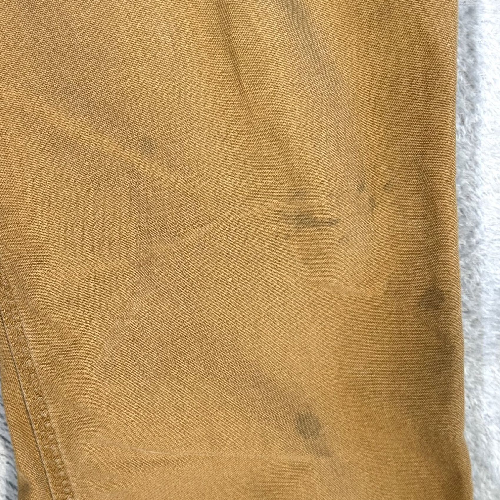 Carhartt Carhartt Pants Mens 38x30 Brown Workwear Dungaree Fit Distressed Stained Rugged Canvas Casual Workwear Mens Brown Carhartt 383-33 Size US 38 / EU 54 - 4 Thumbnail
