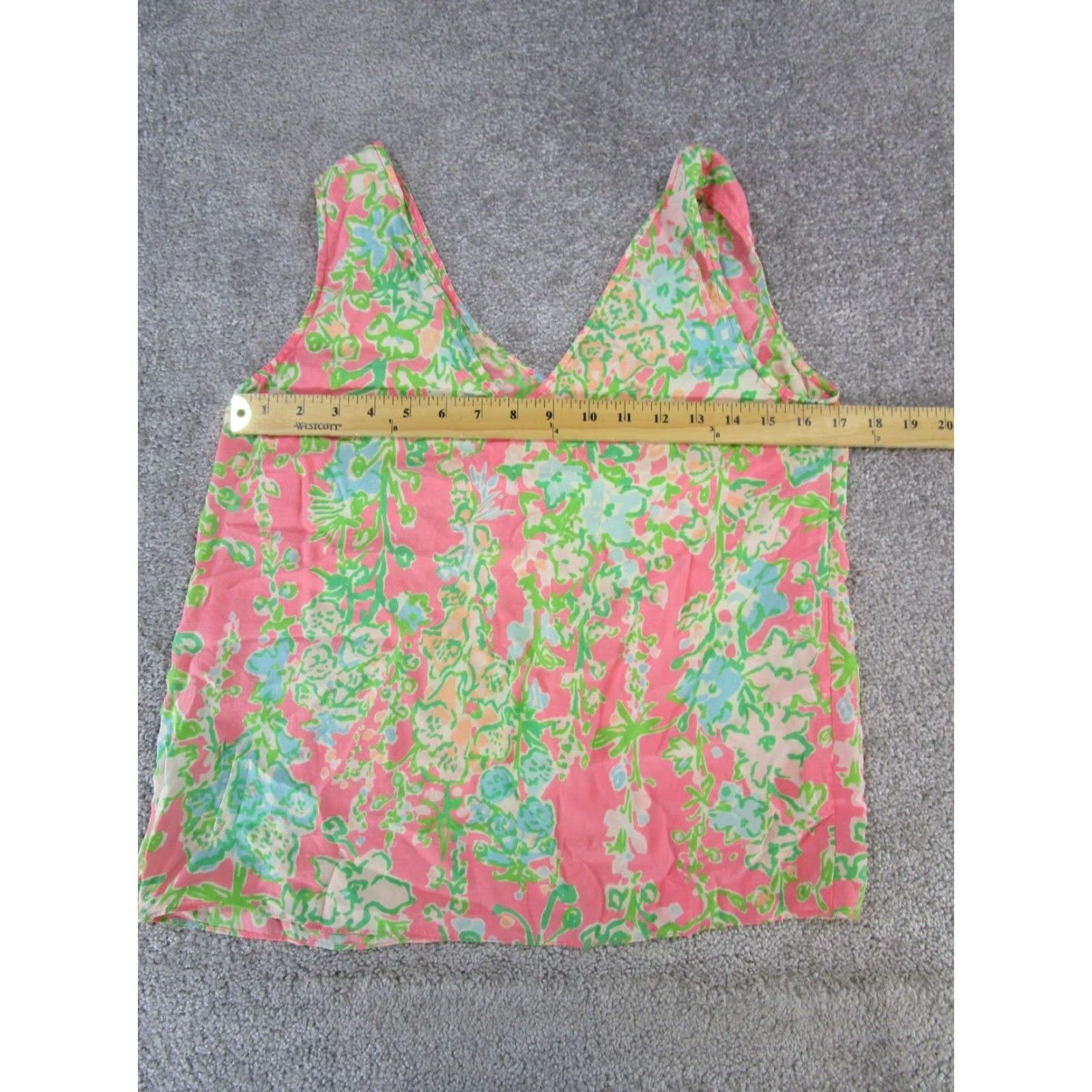 Lilly Pulitzer Lilly Pulizter Top Womens Small Pink Green Blue Floral Size S / US 4 / IT 40 - 4 Thumbnail