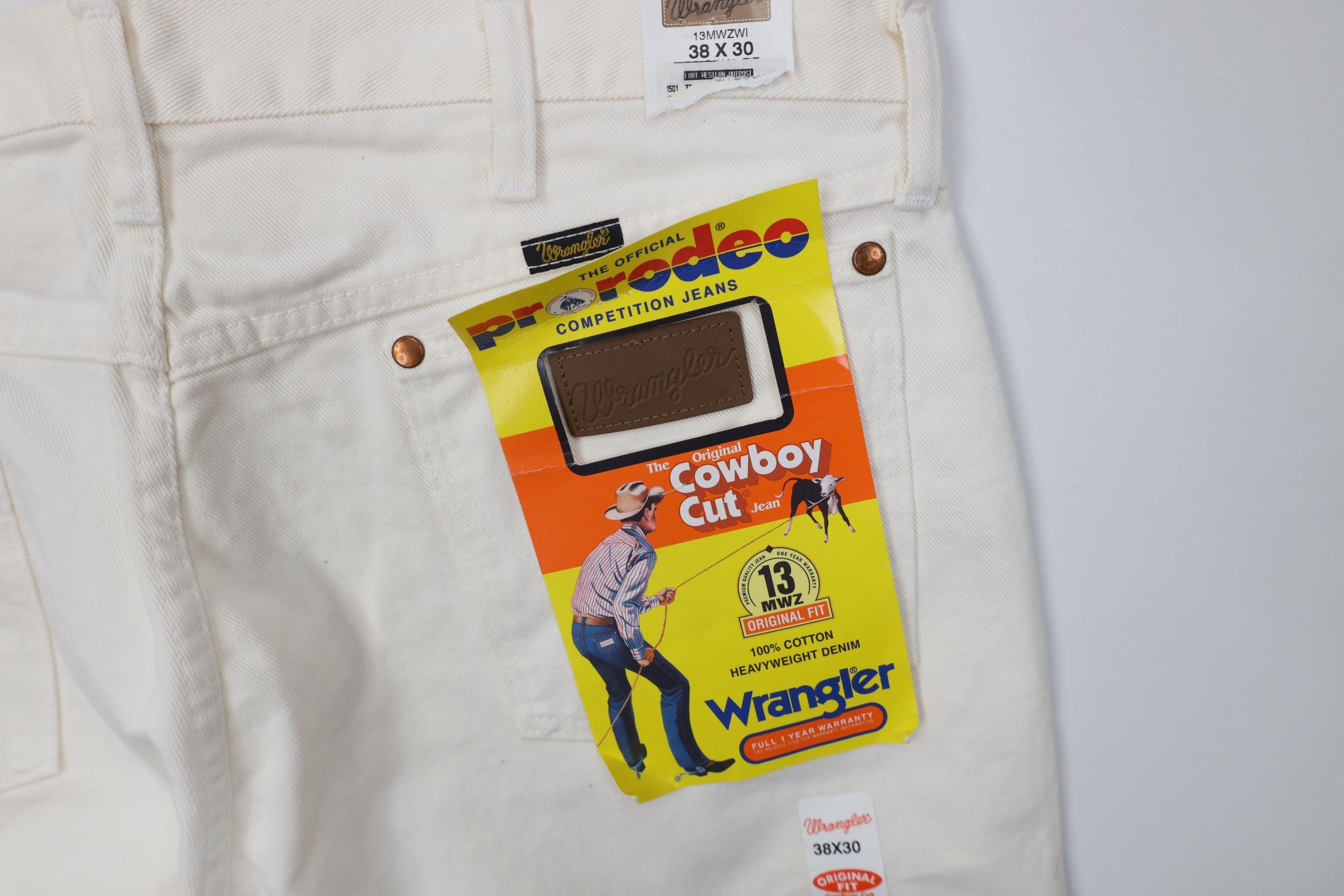 Wrangler Deadstock Vintage Y2K 2006 Wrangler MWZ Cowboy Rodeo Jeans Size US 38 / EU 54 - 14 Thumbnail