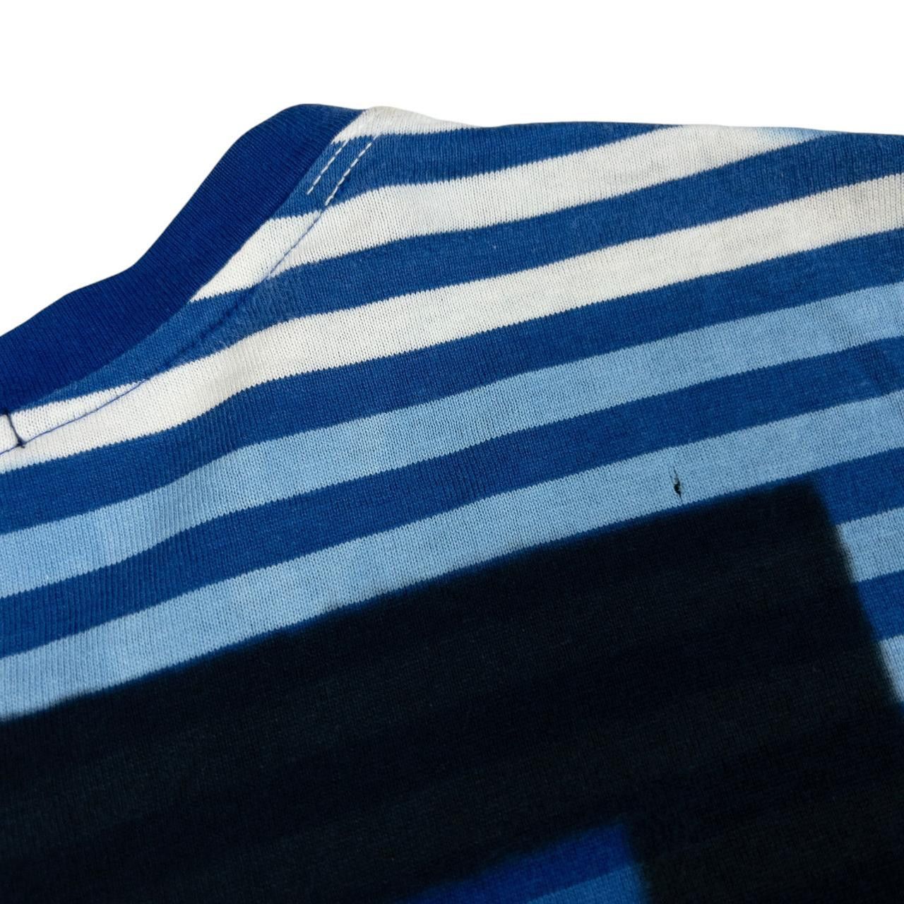 Issey Miyake Vintage Issey Miyake MEN Blur Stripe T Shirt Size M Size US M / EU 48-50 / 2 - 6 Thumbnail