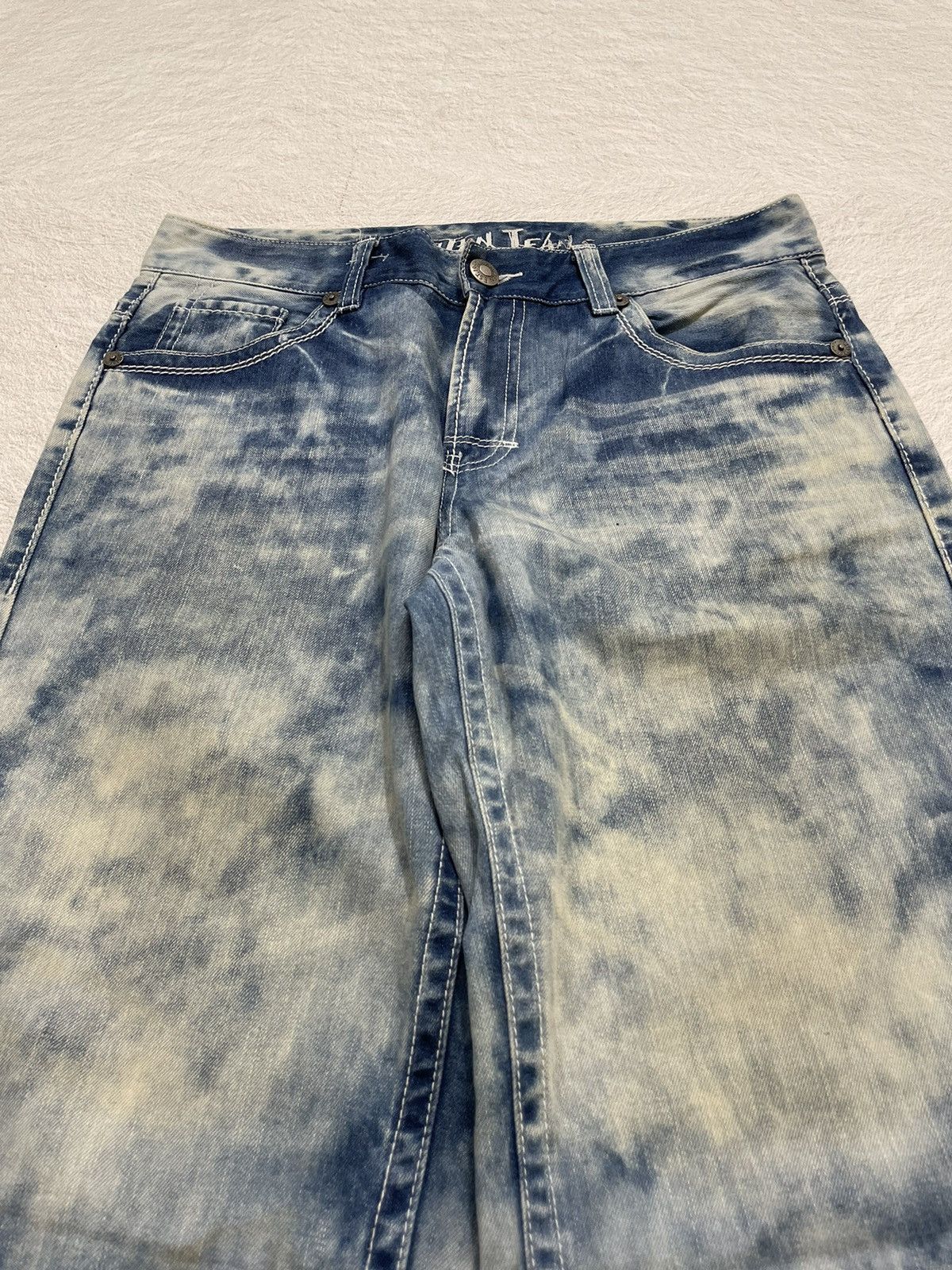 Hysteric Glamour 2000s Hangten Acid Jorts Denim Y2K Japan Style Size US 33 - 2 Thumbnail