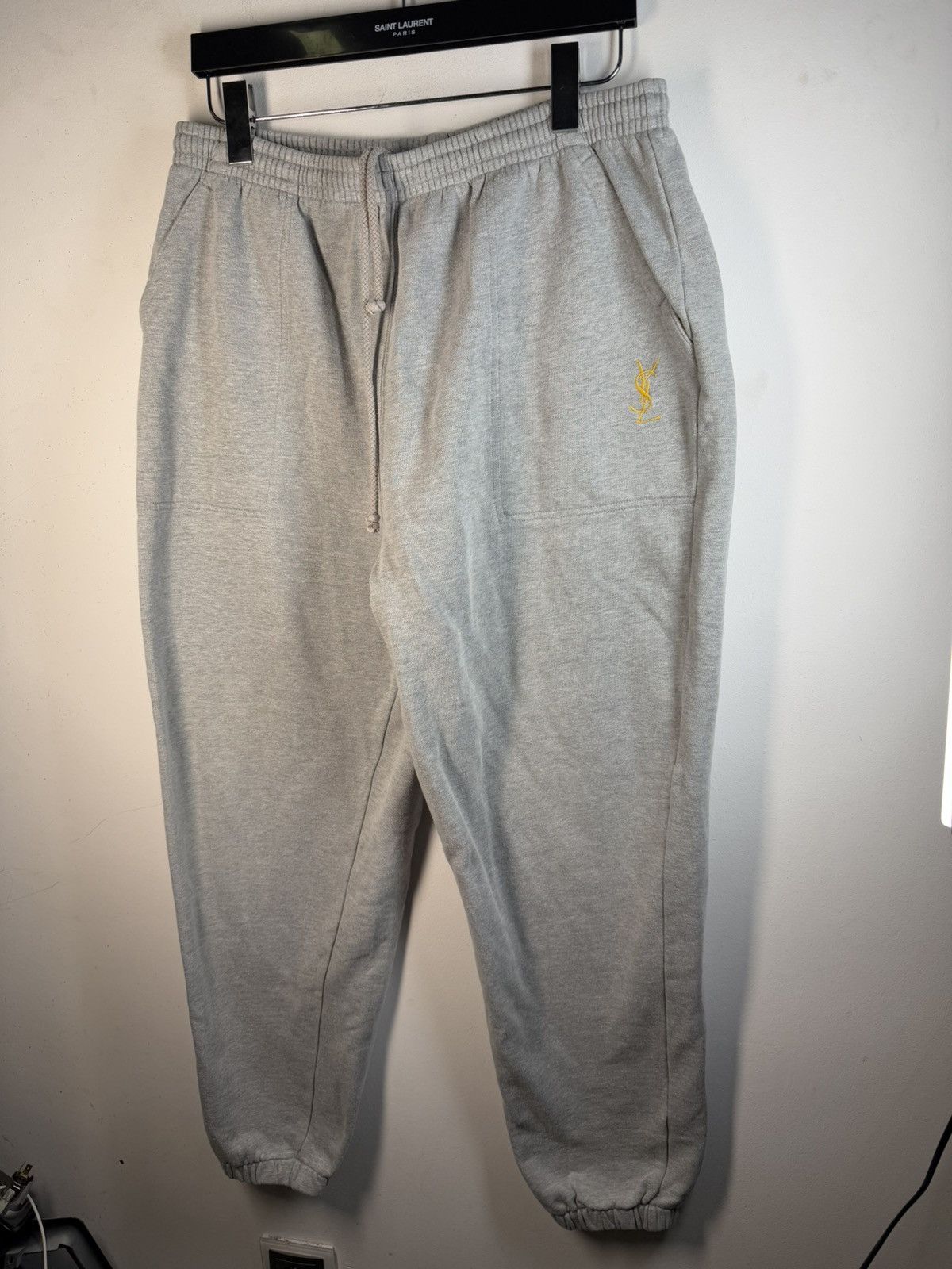 Yves Saint Laurent L size YSL Joggers Cotton YSL Sweatpants Grey YSL Pants Size US 36 / EU 52 - 9 Thumbnail