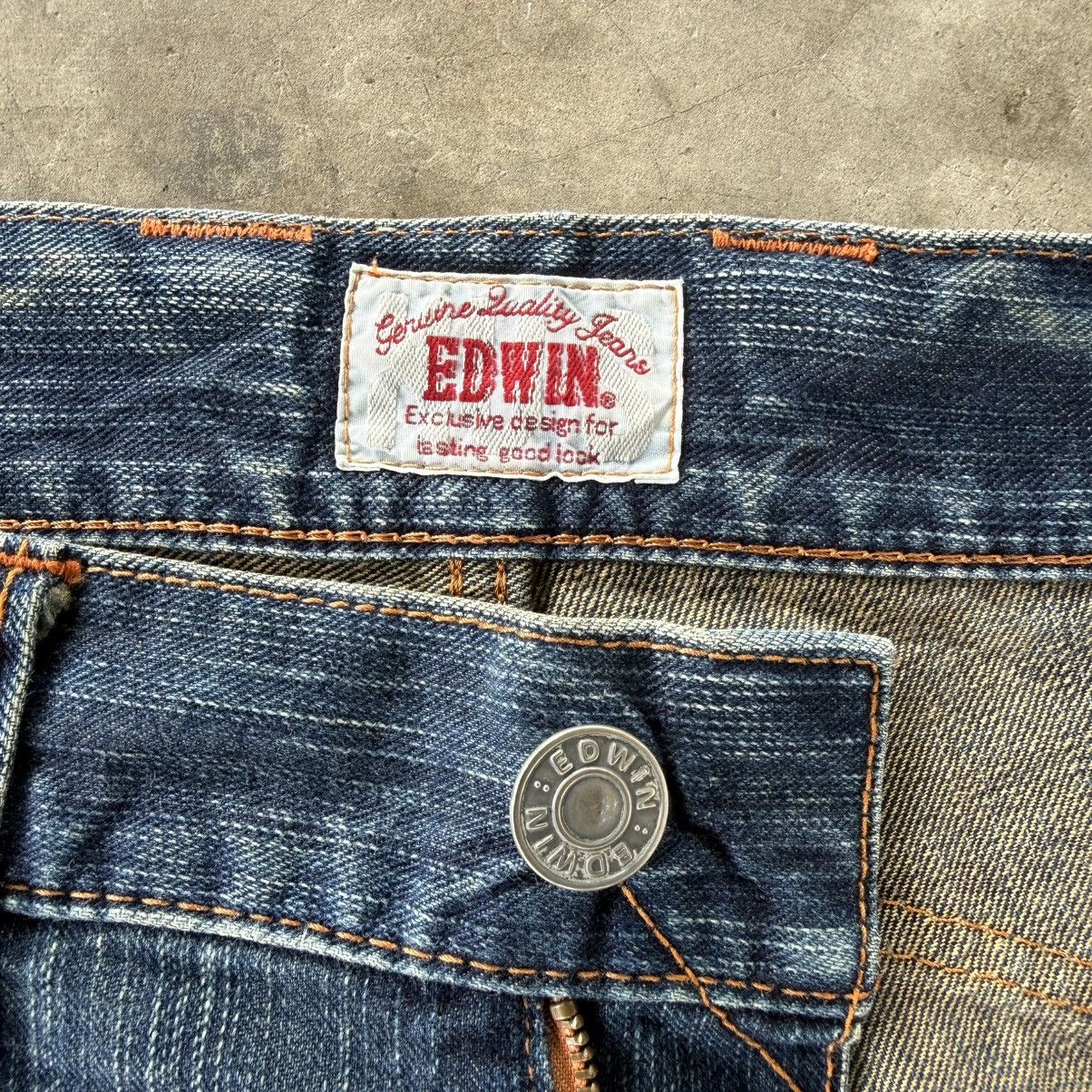 Edwin W38 Vintage Edwin Faded Ripped Denim Jean Pants Size US 38 / EU 54 - 7 Thumbnail