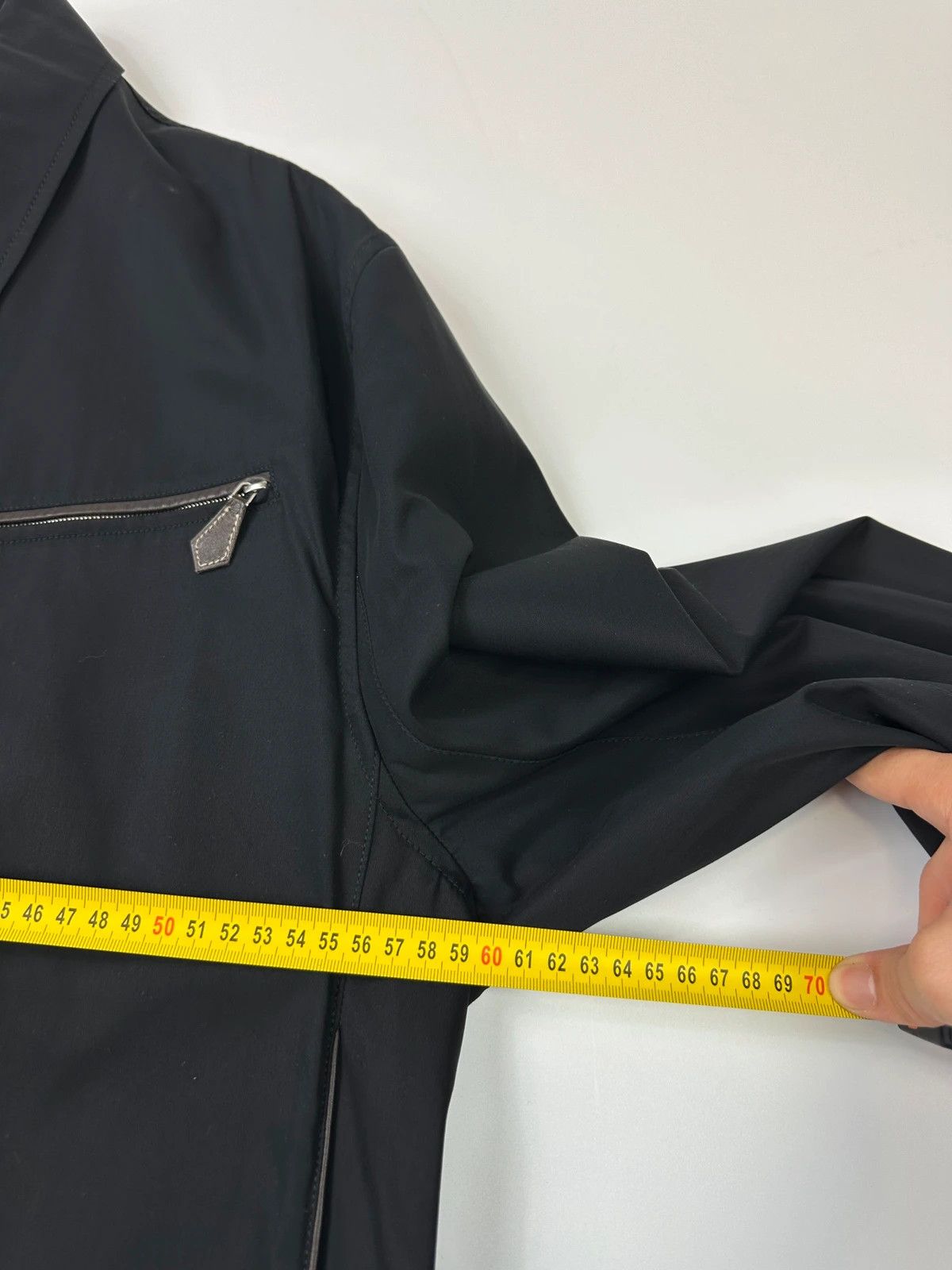 Hermes Hermès 00’s Navy Cotton & Leather Straps Buttons Up Jacket Size US L / EU 52-54 / 3 - 20 Thumbnail