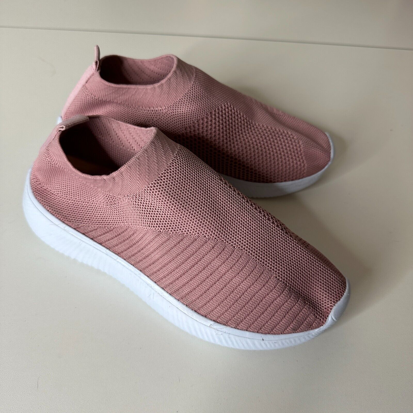 Other Blush Mauve Canvas Weave Square Toe Slip-On Sneakers 7 Size US 7 / IT 37 - 5 Thumbnail