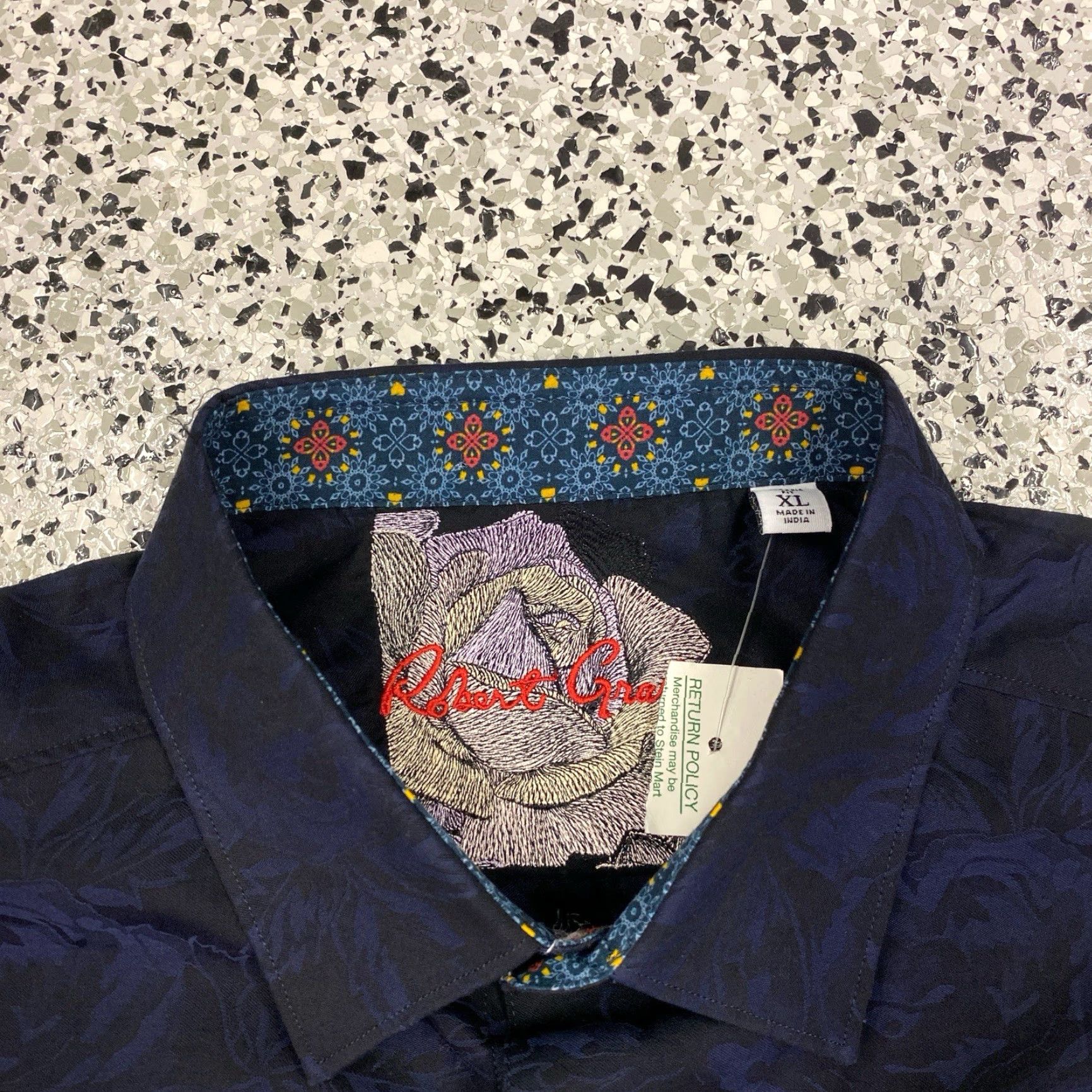 Robert Graham Robert Graham Blue Mens XL Classic Fit Long Sleeve Button-Up Shirt NWT New Size US XL / EU 56 / 4 - 3 Thumbnail