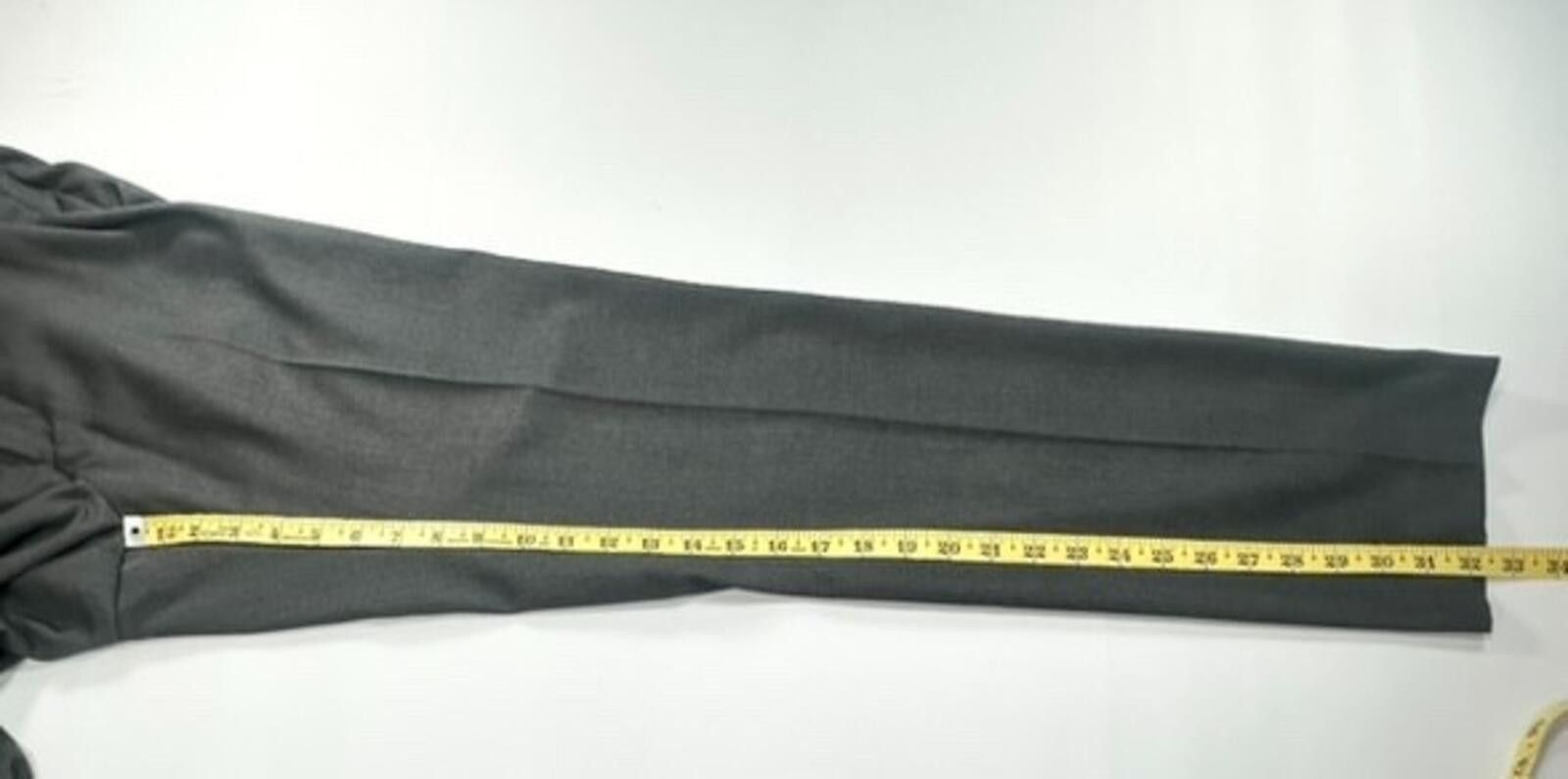 H&M H&M Slim Fit Flat Front Regular Dress Pants Gray Mens 34/30 Size US 34 / EU 50 - 5 Thumbnail