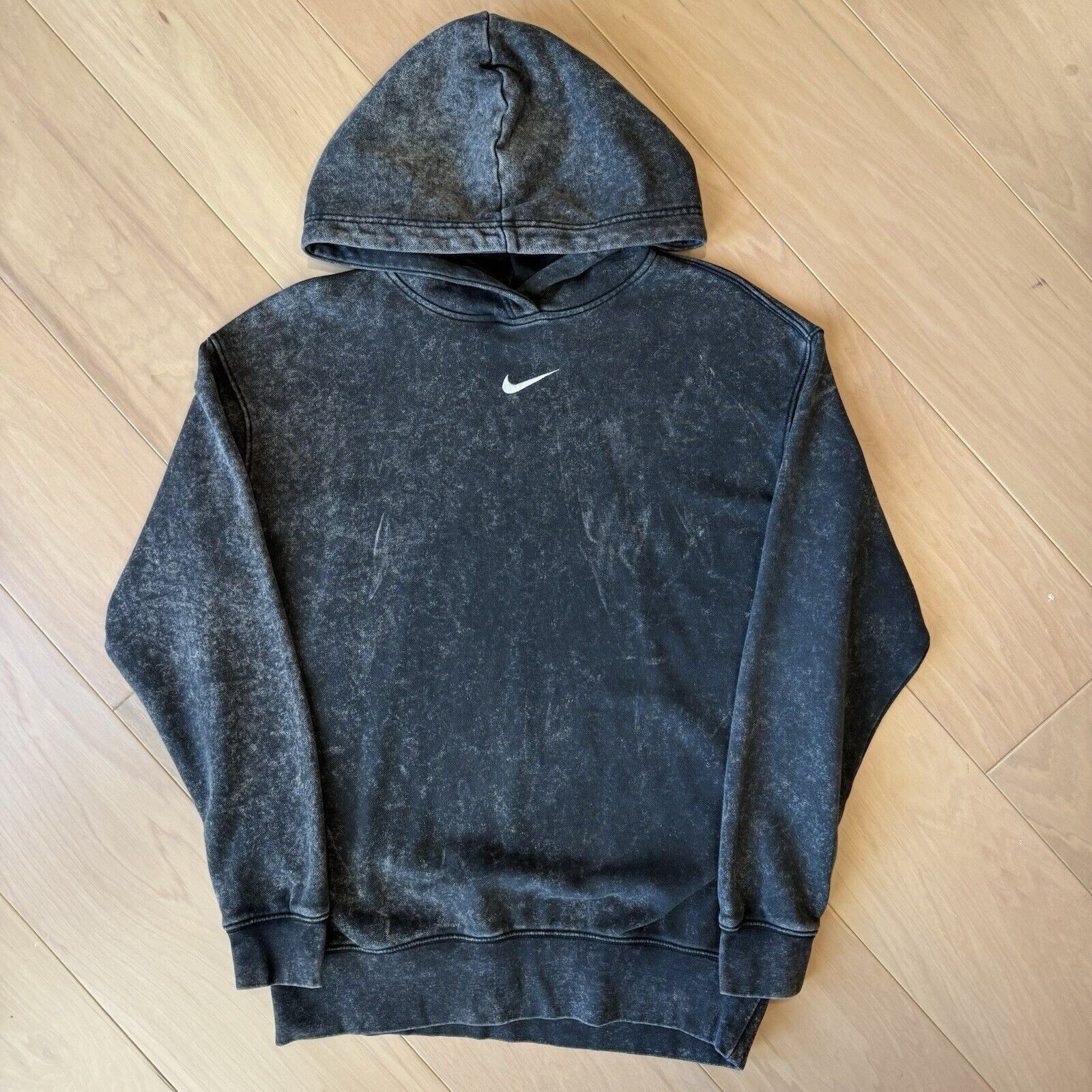 Nike Nike Center Swoosh Hoodie Women's XS Black Stone Wash Size XS / US 0-2 / IT 36-38 - 2 Thumbnail