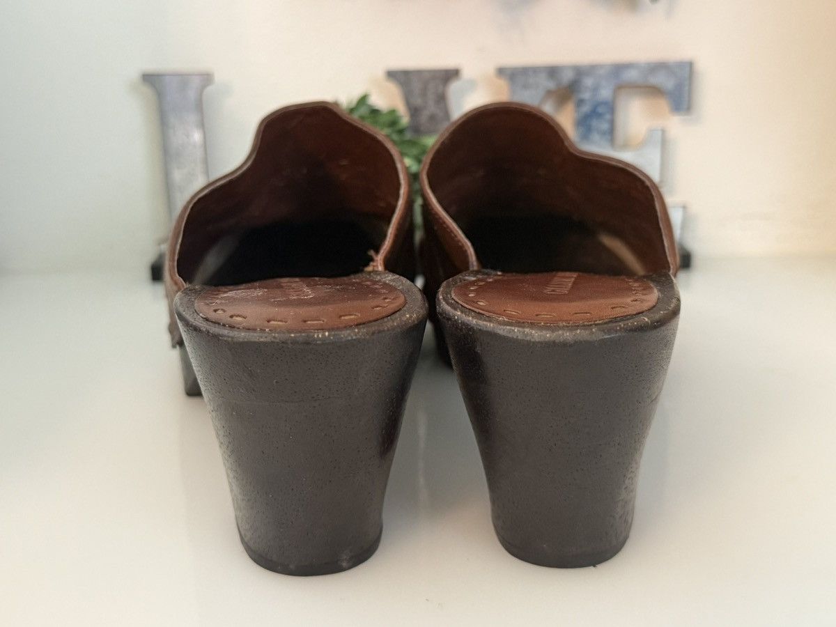 Vintage Gianni Bini Brown Tooled Leather Clogs/Mules 9.5 Western Sq Size US 9.5 / IT 39.5 - 7 Thumbnail
