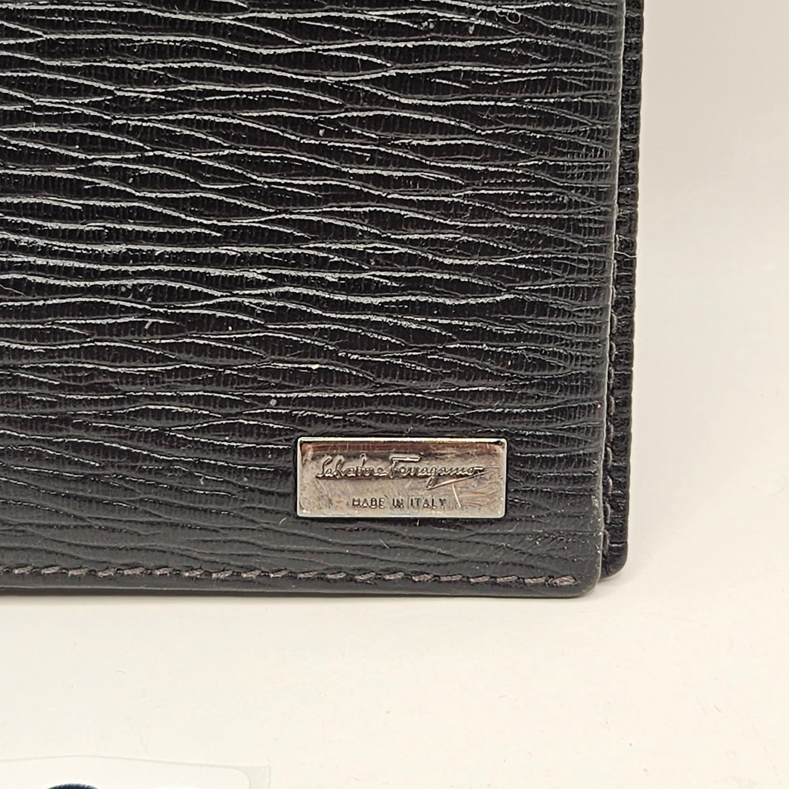 Salvatore Ferragamo SALVATORE FERRAGAMO BLACK CLASSIC LEATHER LONG BIFOLD WALLET Size ONE SIZE - 2 Thumbnail
