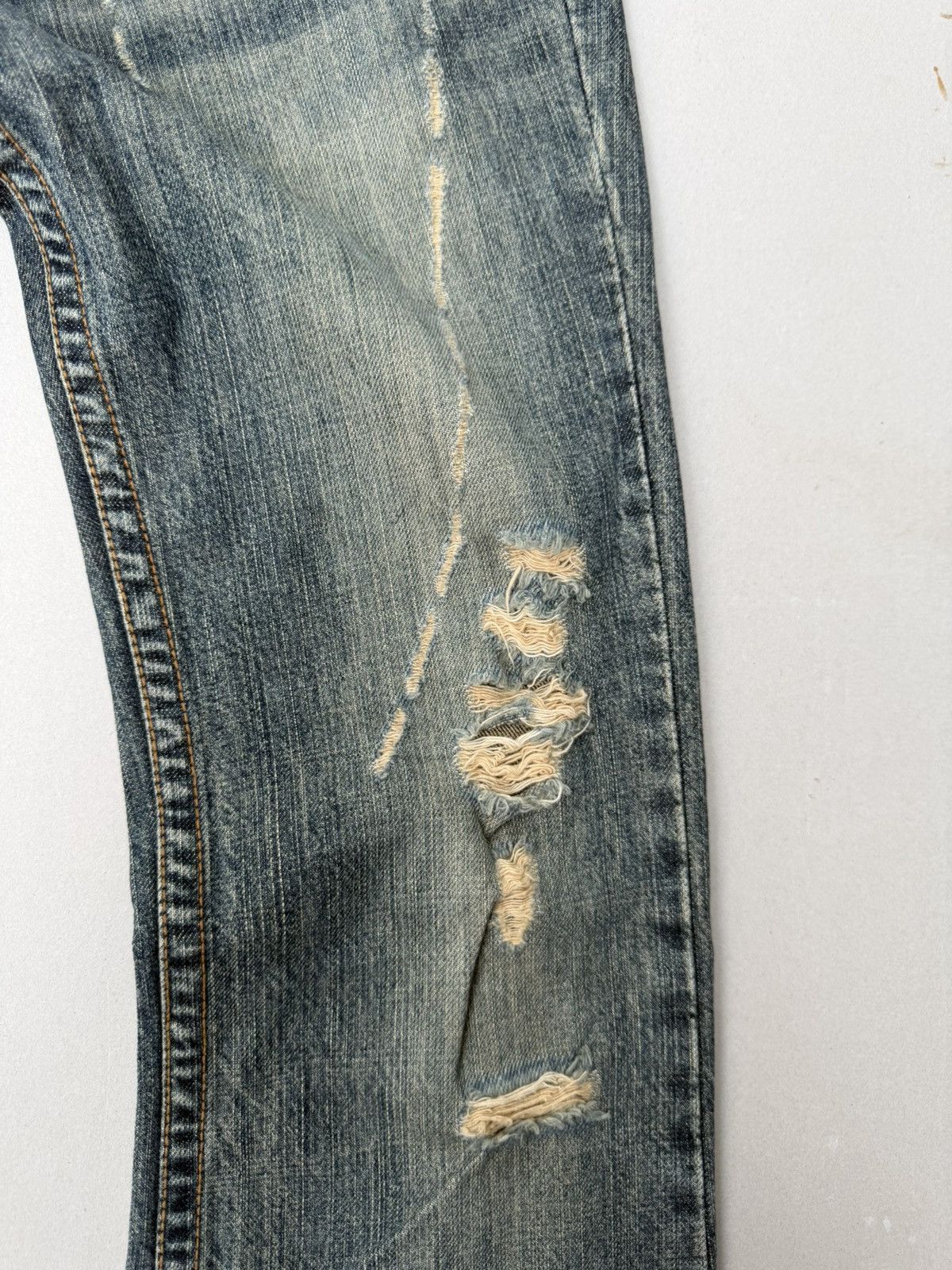Japanese Brand Maitresse Lace up flare jeans Size US 26 / EU 42 - 6 Thumbnail