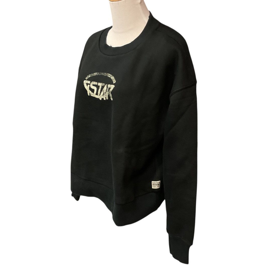 G-Star G-Star RAW Womens Logo Loose Fit Sweatshirt Black Size M NWT Size M / US 6-8 / IT 42-44 - 3 Thumbnail
