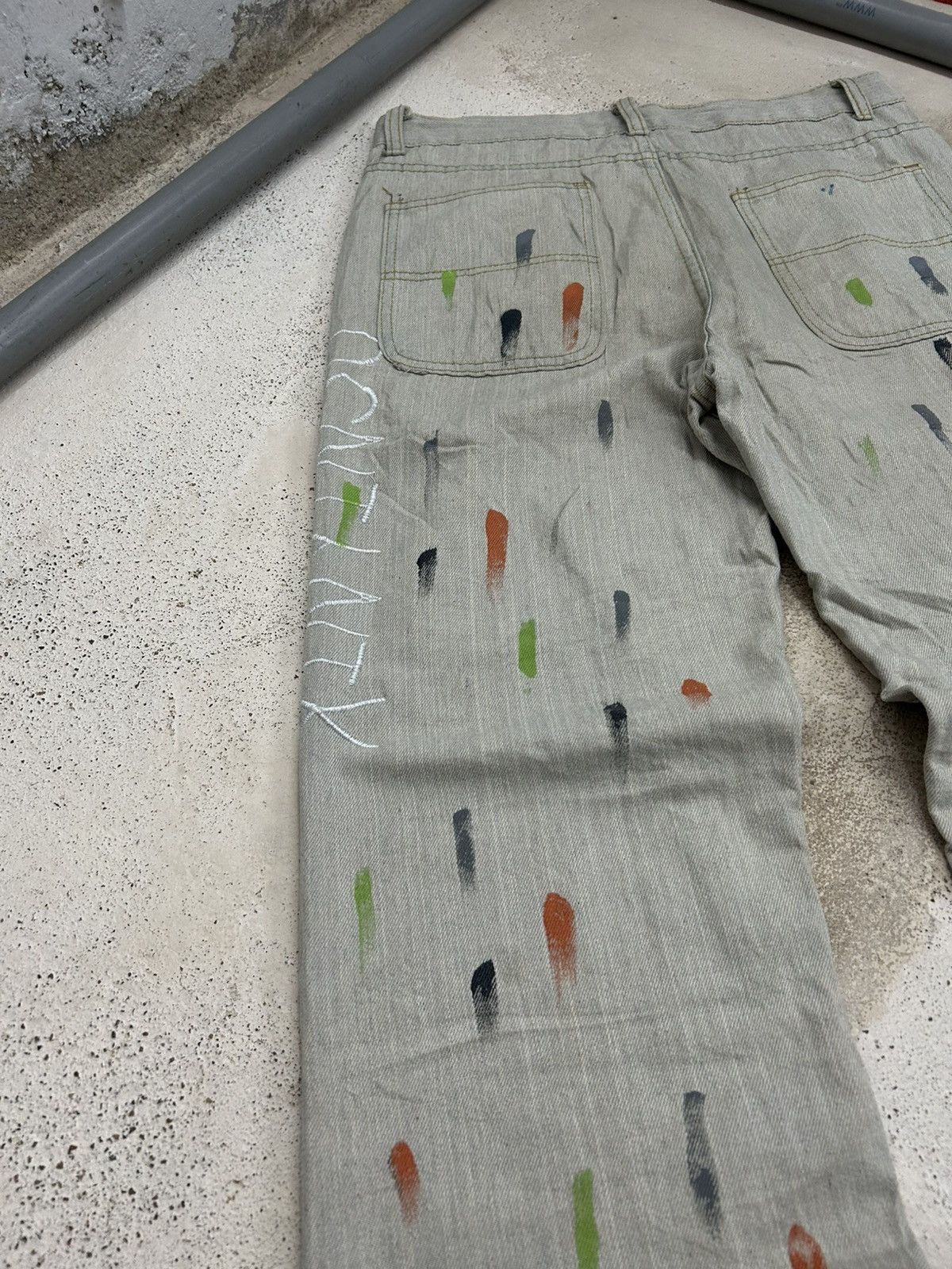 Le Grande Bleu (L.G.B.) Vintage Carpenter Dirty Light Splatter Paint Art Embroidery Size US 32 / EU 48 - 17 Thumbnail