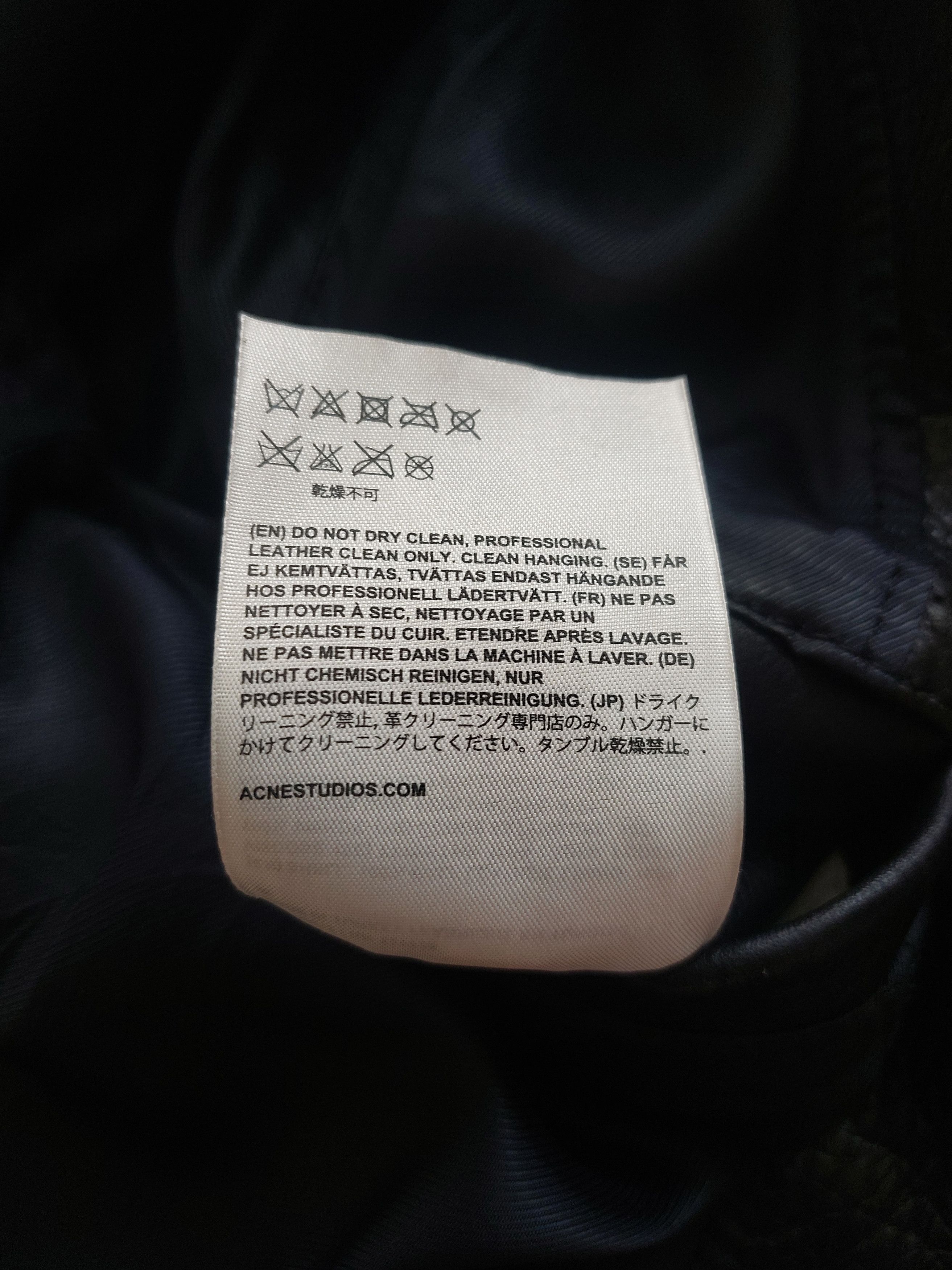 Acne Studios Acne Studios Oliver Leather Jacket Black Size 48 Size US M / EU 48-50 / 2 - 13 Thumbnail