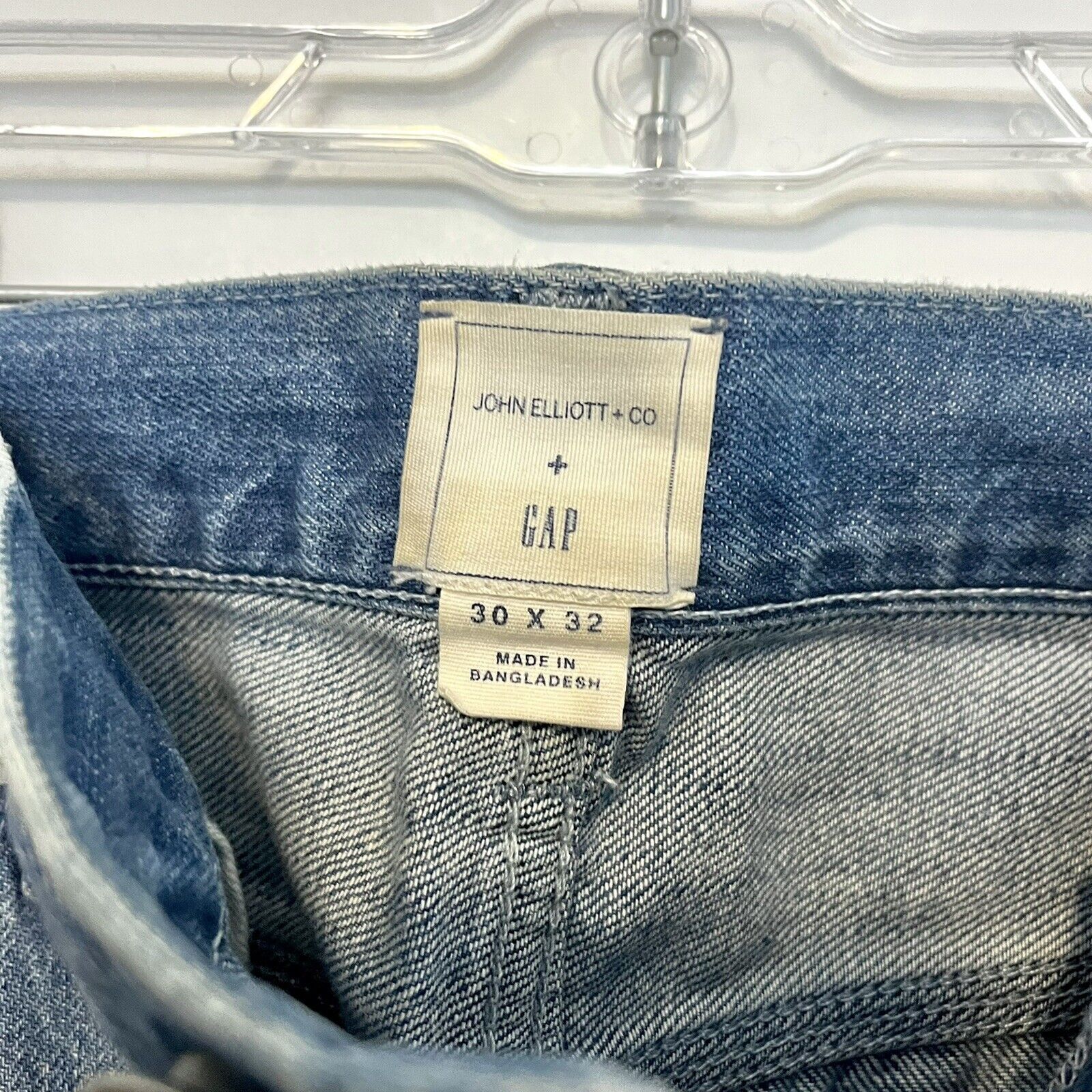 John Elliott John Elliott x GAP x GQ Blue Selvedge Denim Jeans Slim 30x32 Size US 30 / EU 46 - 8 Thumbnail
