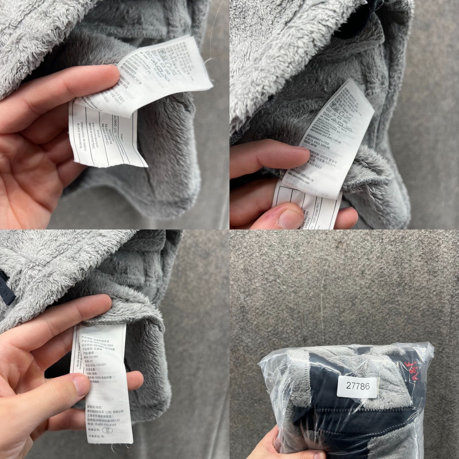 Abercrombie & Fitch VINTAGE Abercrombie & Fitch Jacket Womens XS Gray Full Zip Fleece Plush Sherpa Cozy Jacket Womens XS Gray Full Zip Fleece Plush Sherpa Cozy Size XS / US 0-2 / IT 36-38 - 9 Thumbnail