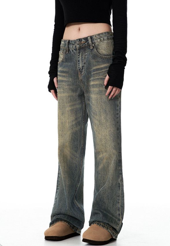 Jean American retro straight loose casual slim bootcut jeans Size US 32 / EU 48 - 2 Thumbnail