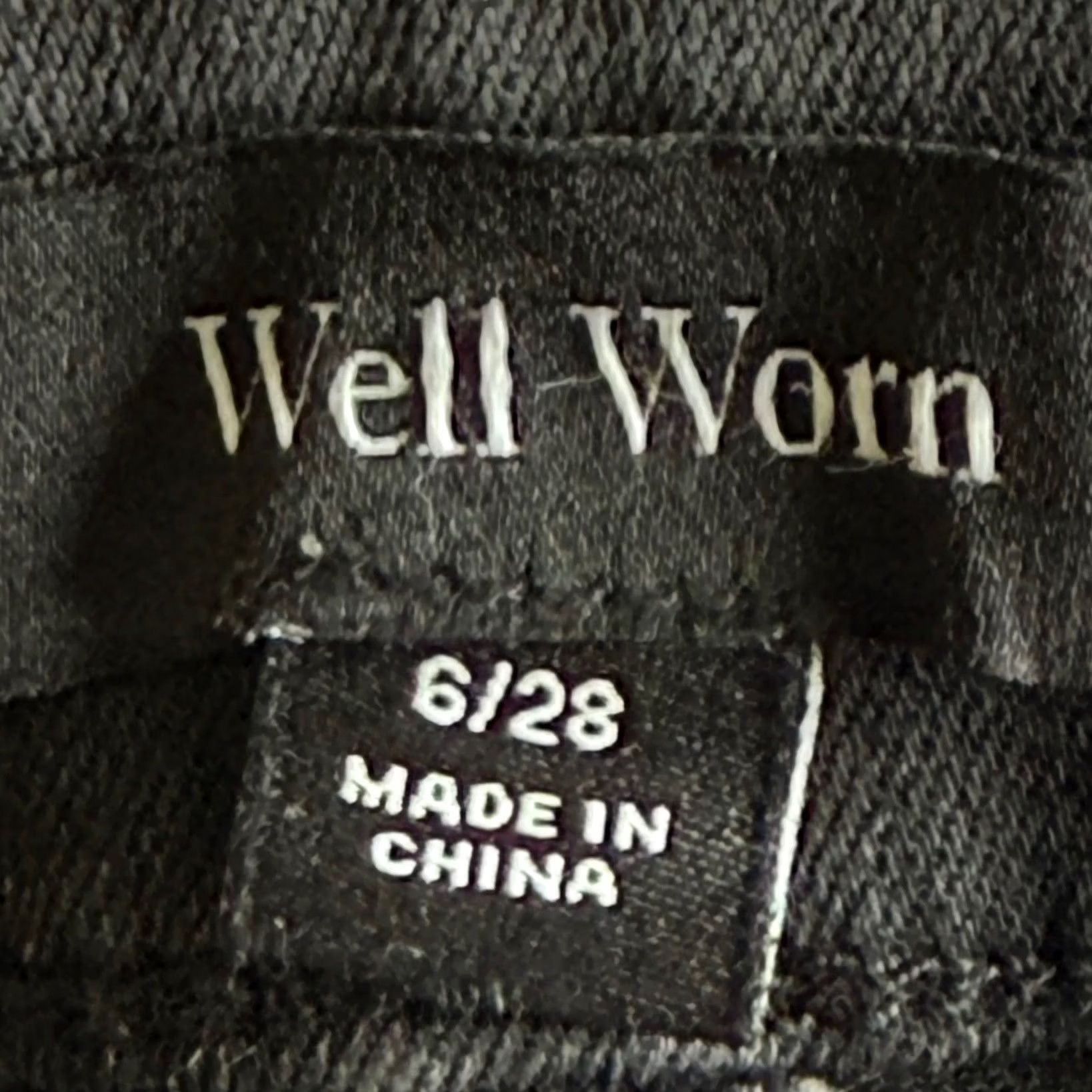 Vintage VINTAGE Well Worn High Rise Jeans Black Wash 90s Straight Casual Womens 6/28 5-Pocket Size 28" / US 6 / IT 42 - 4 Thumbnail