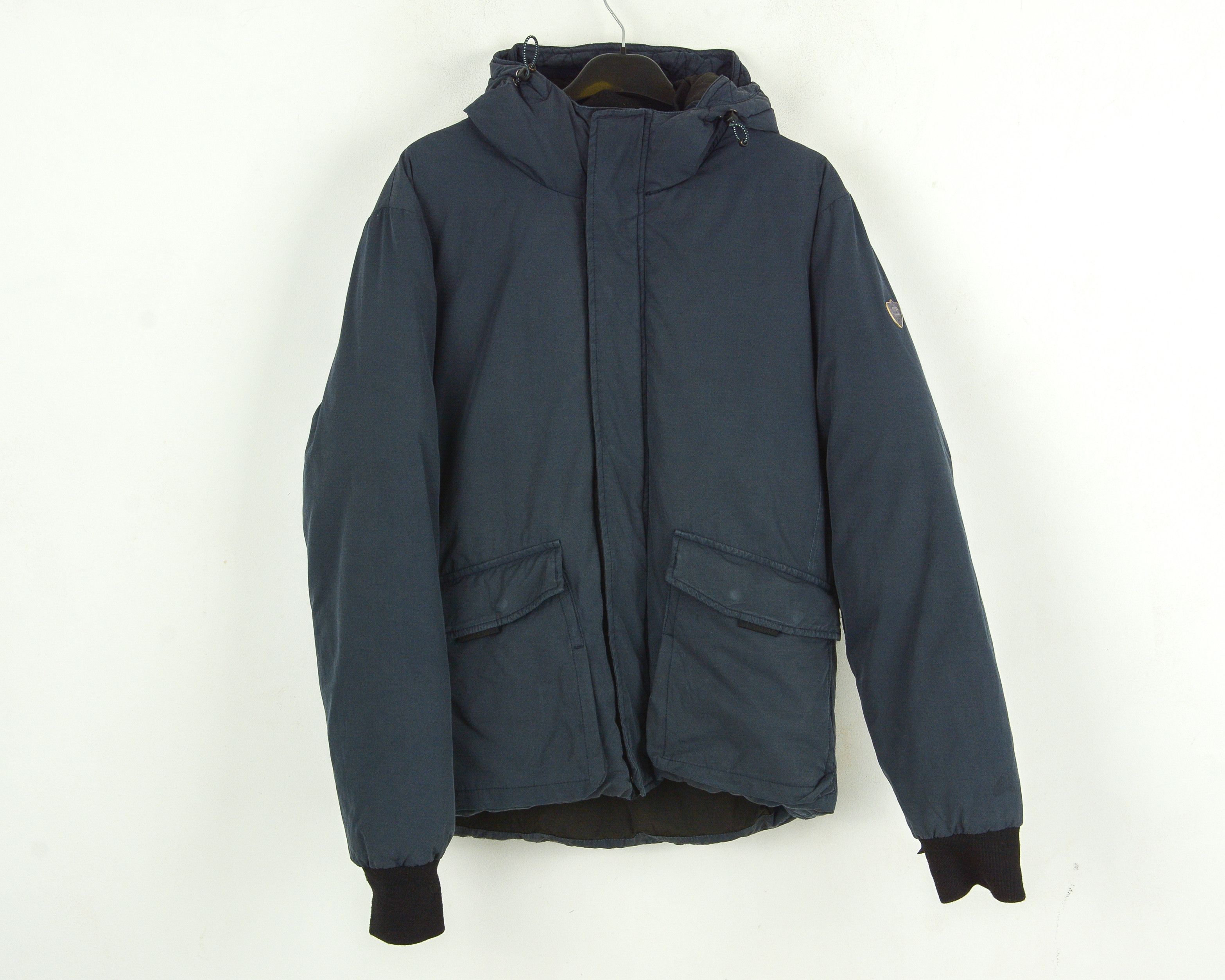 Scotch & Soda Insulated Warm Jacket L padded Hooded Coat puffer crop Navy Size US L / EU 52-54 / 3 - 1 Thumbnail